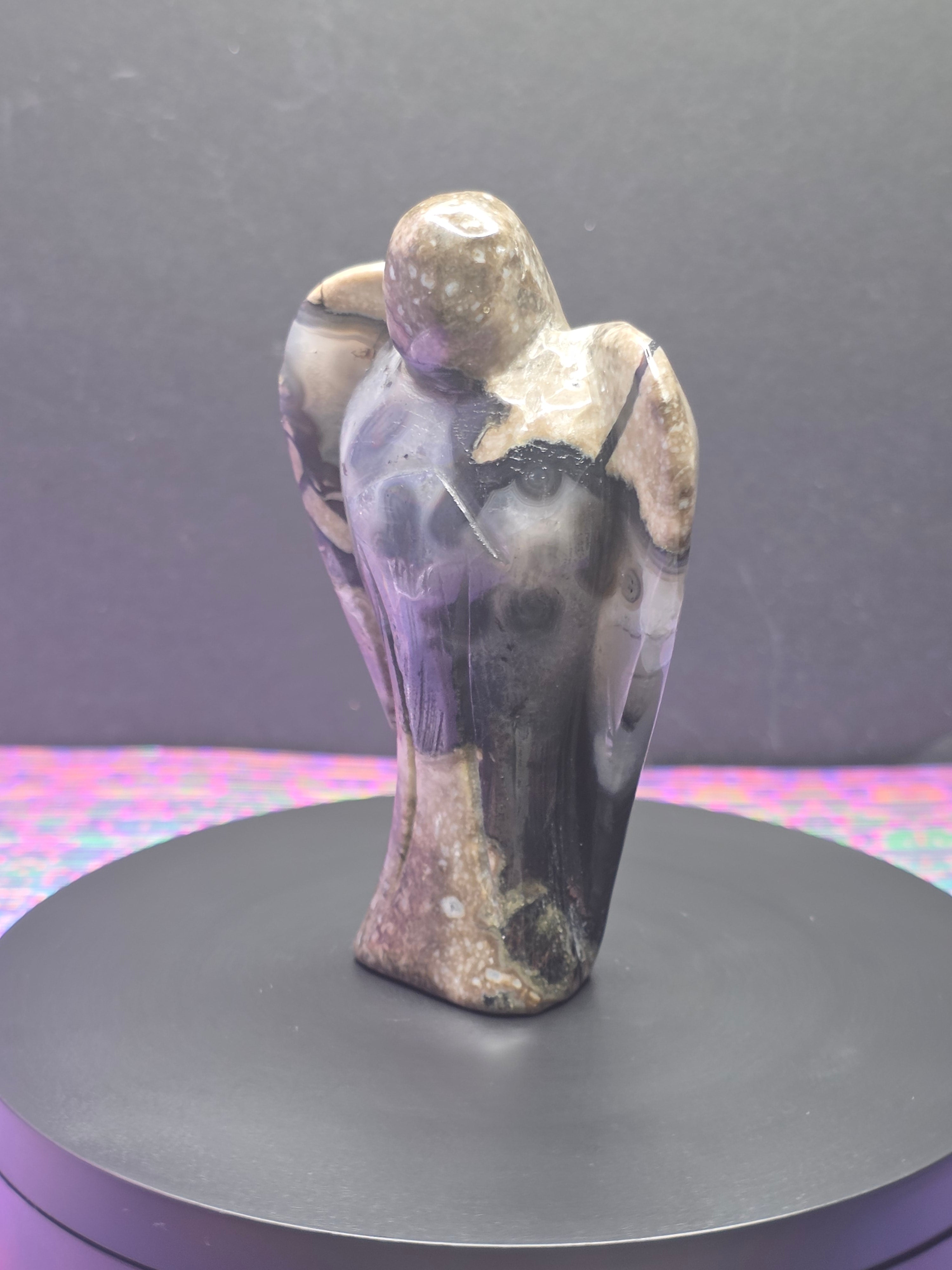 Volcano Agate Angel A Carving