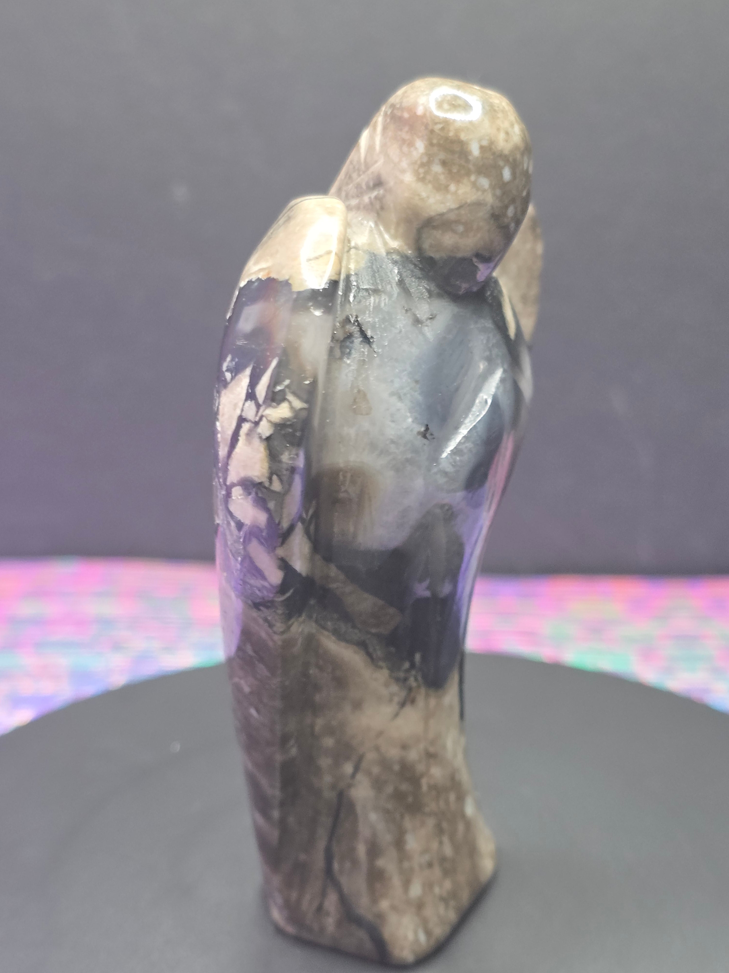 Volcano Agate Angel A Carving