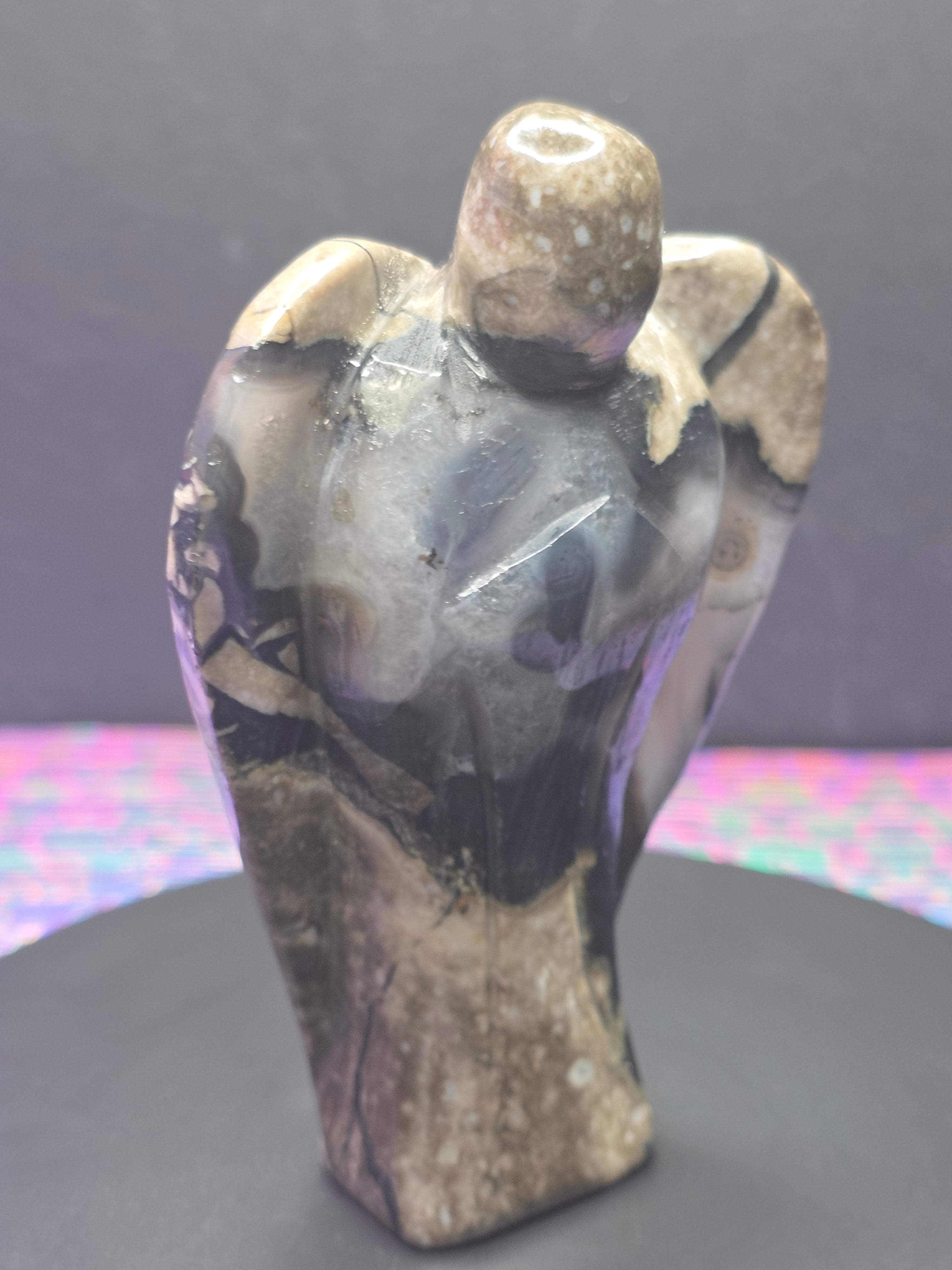 Volcano Agate Angel A Carving
