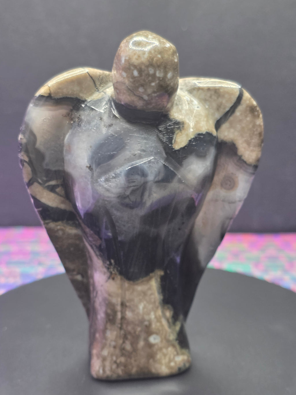 Volcano Agate Angel A Carving