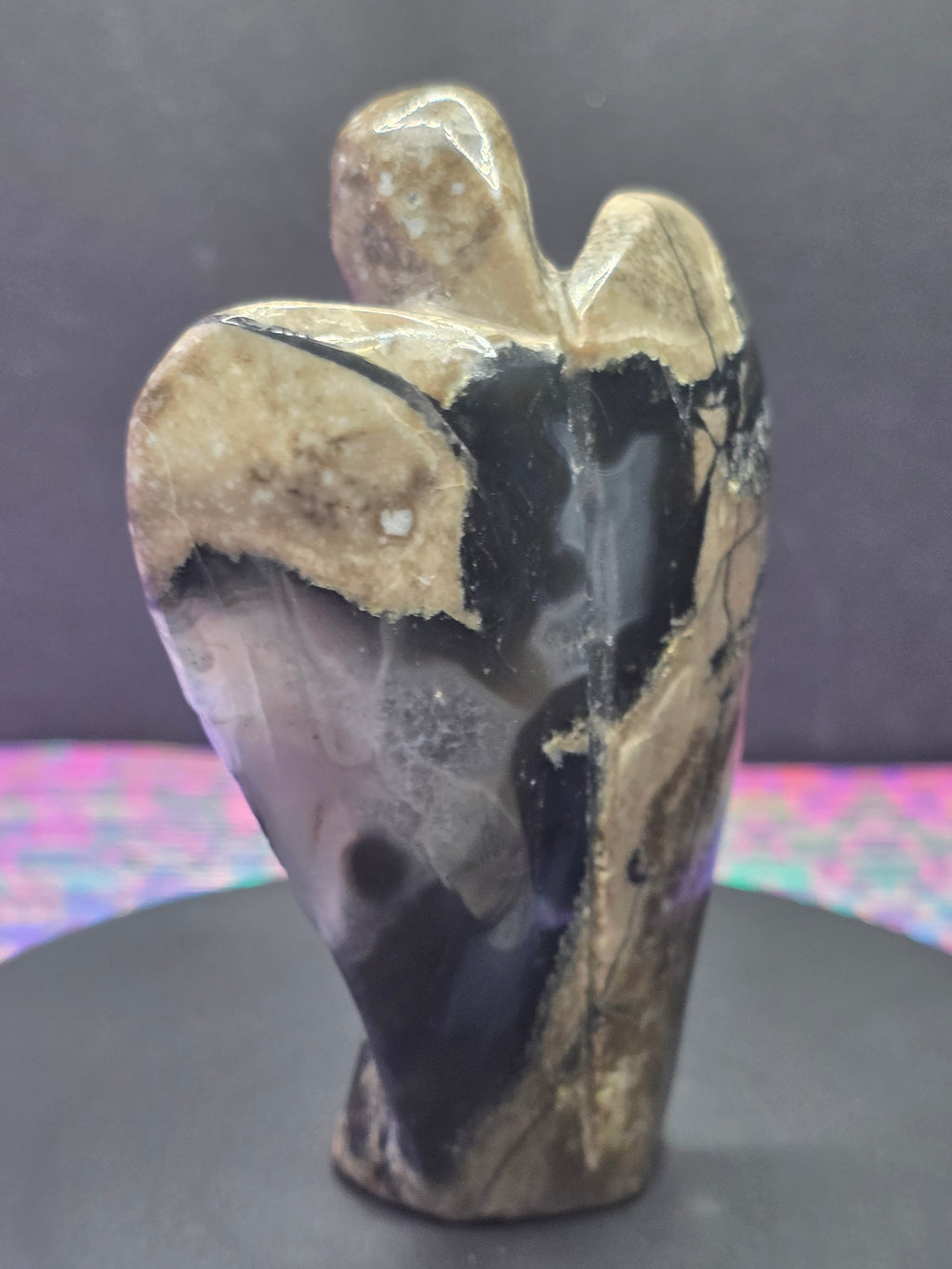 Volcano Agate Angel A Carving
