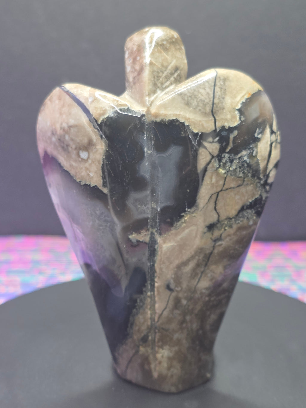 Volcano Agate Angel A Carving