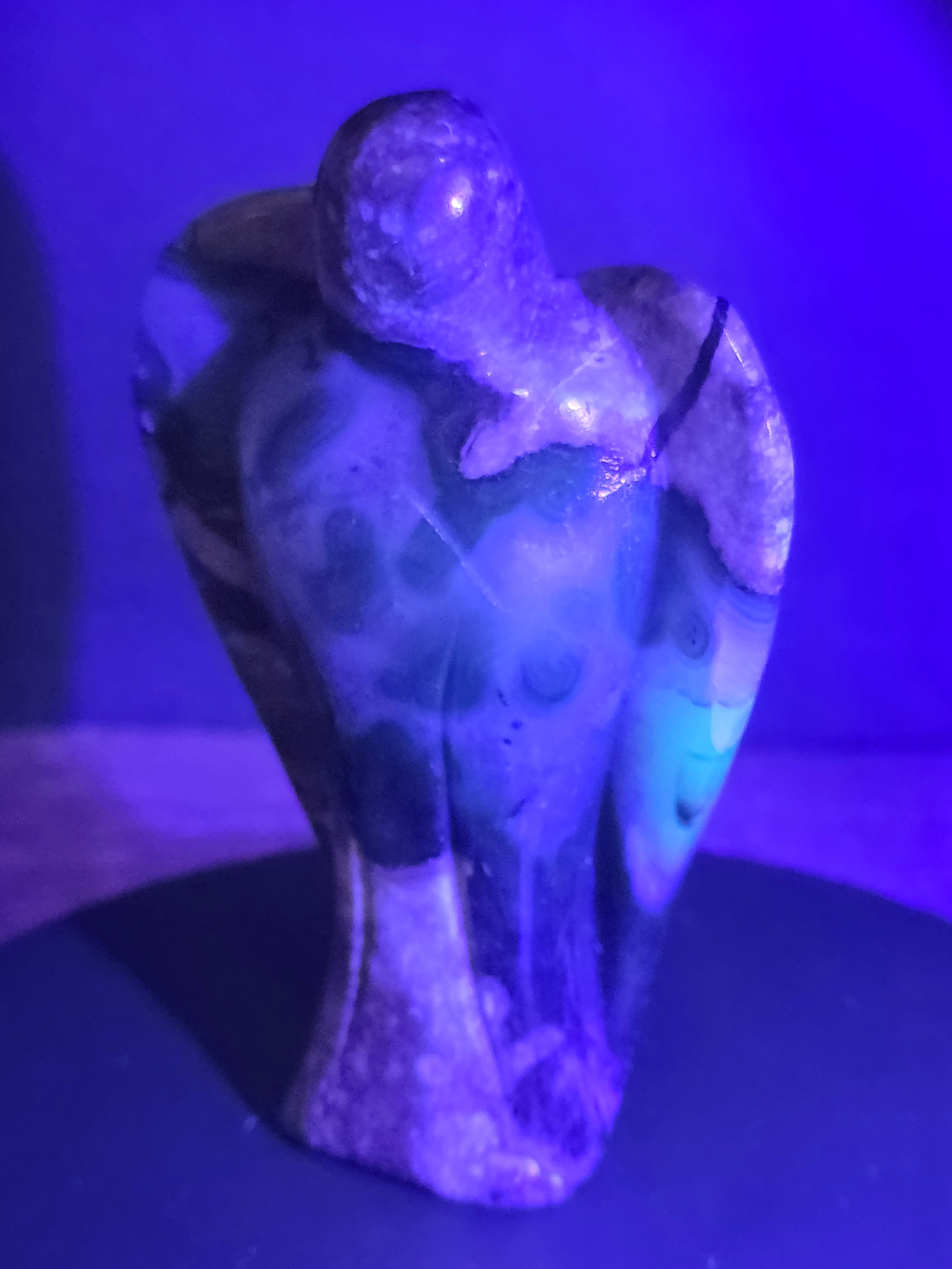 Volcano Agate Angel A Carving