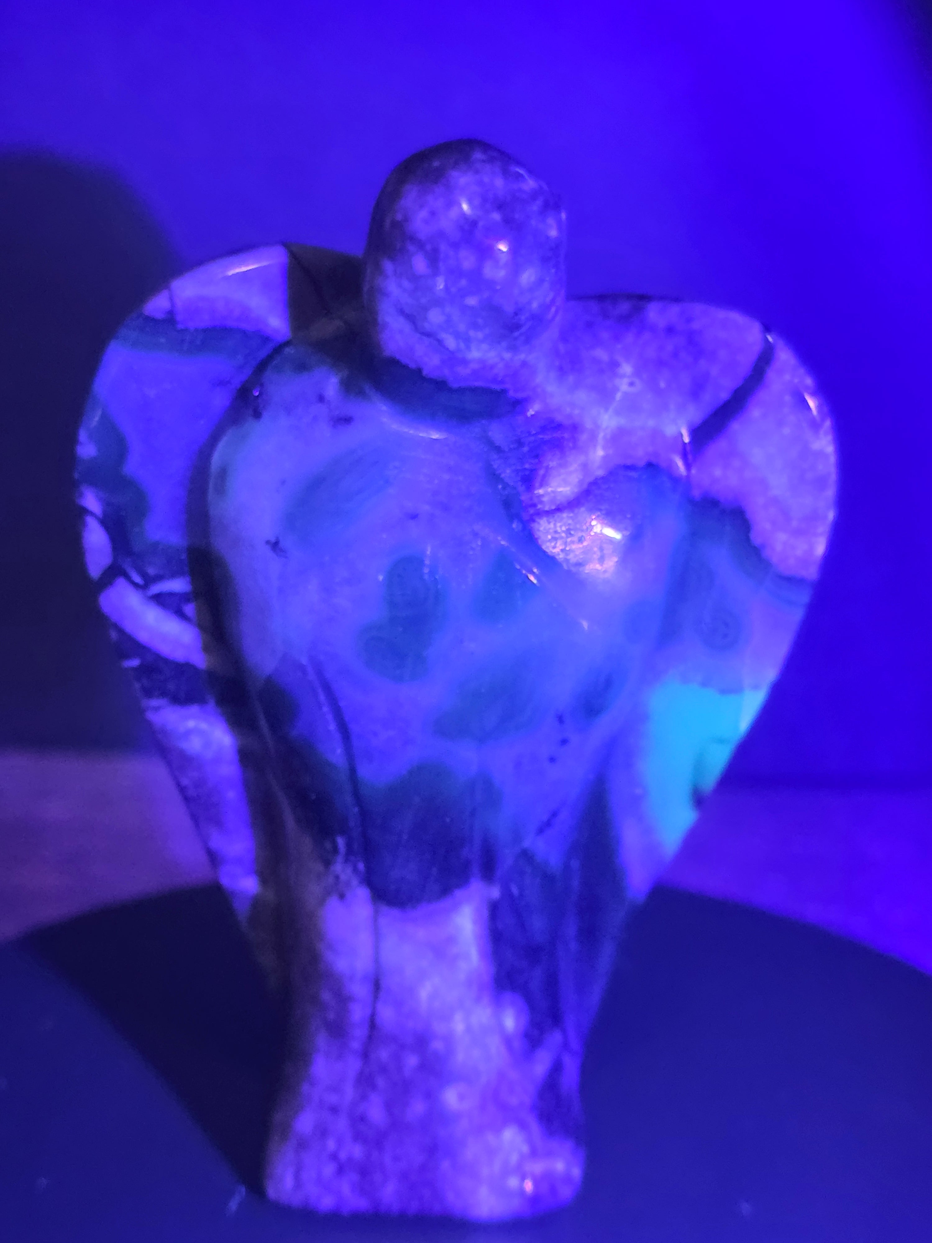 Volcano Agate Angel A Carving