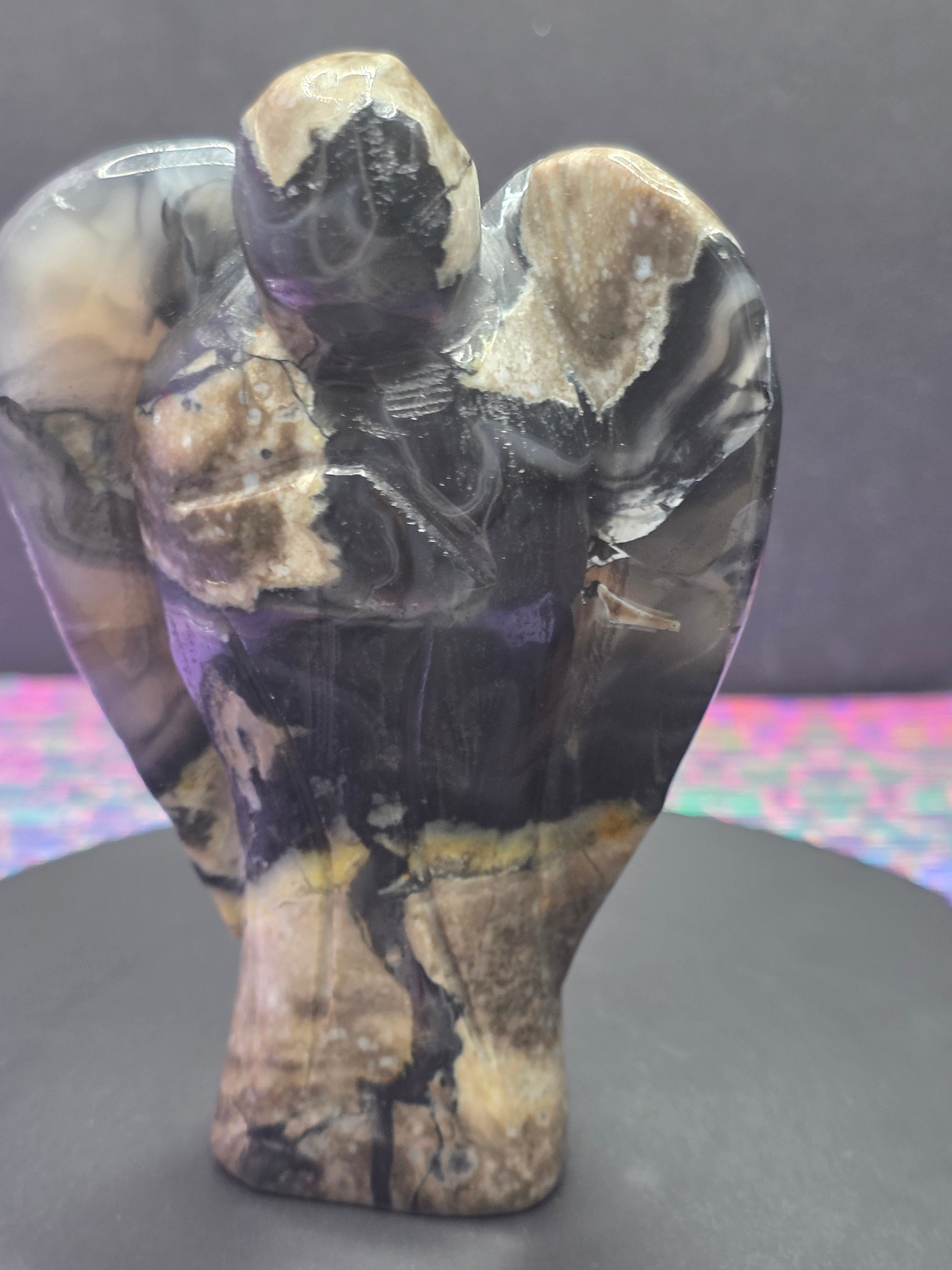 Volcano Agate Angel B Carving