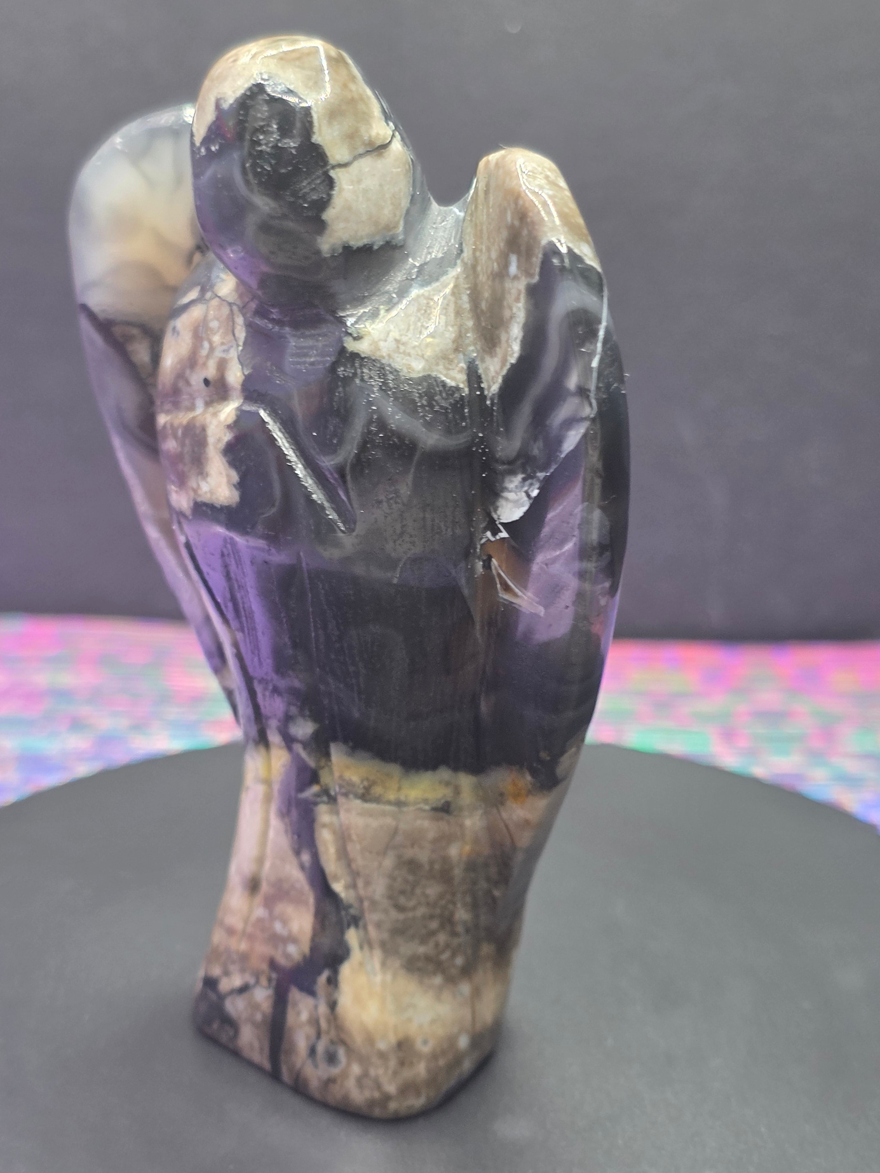 Volcano Agate Angel B Carving