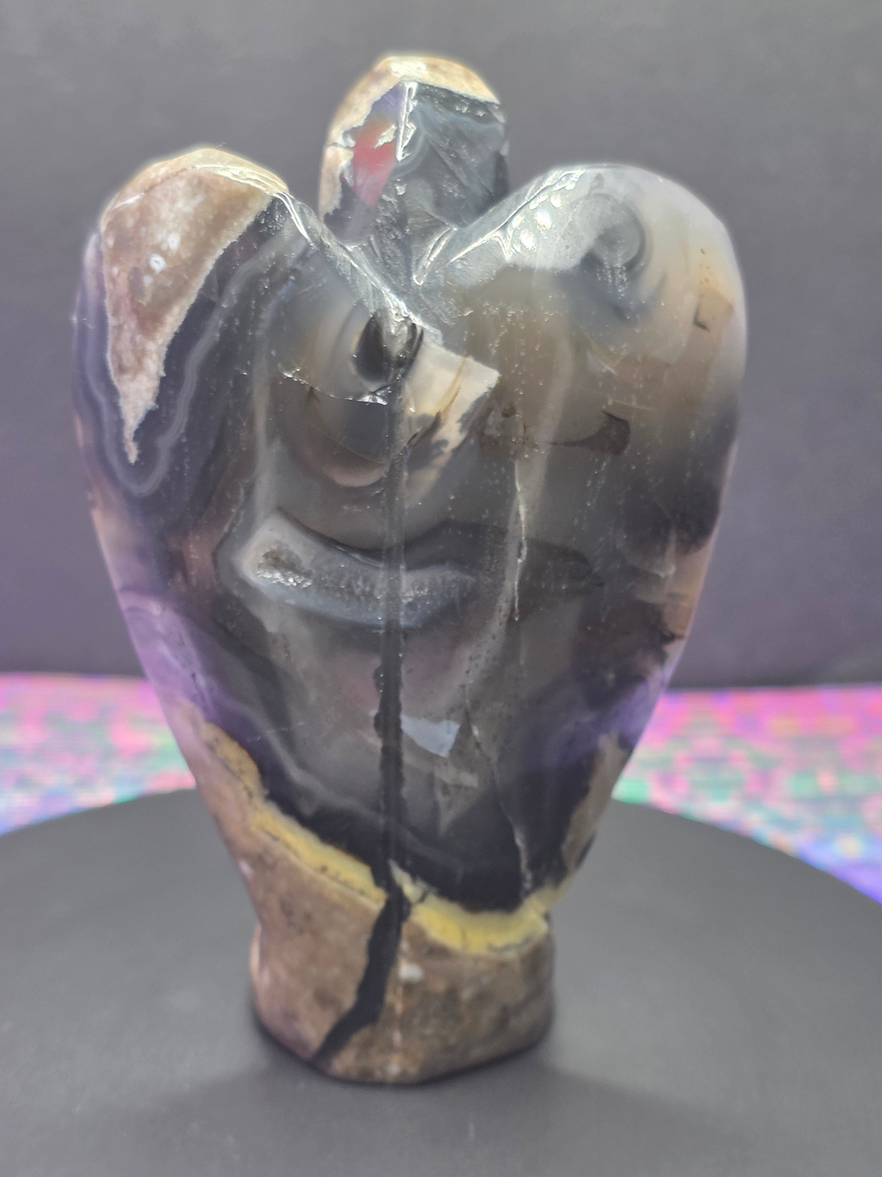 Volcano Agate Angel B Carving