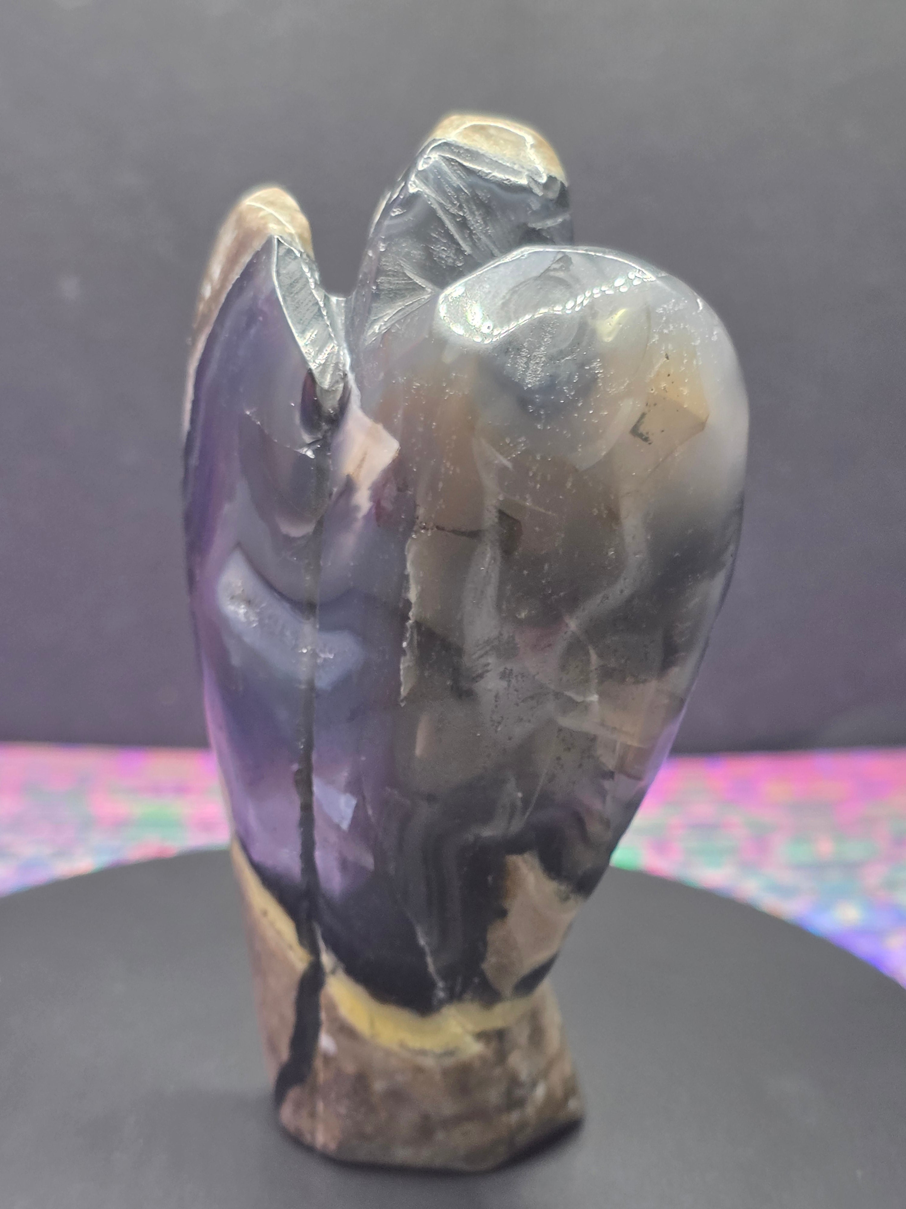 Volcano Agate Angel B Carving