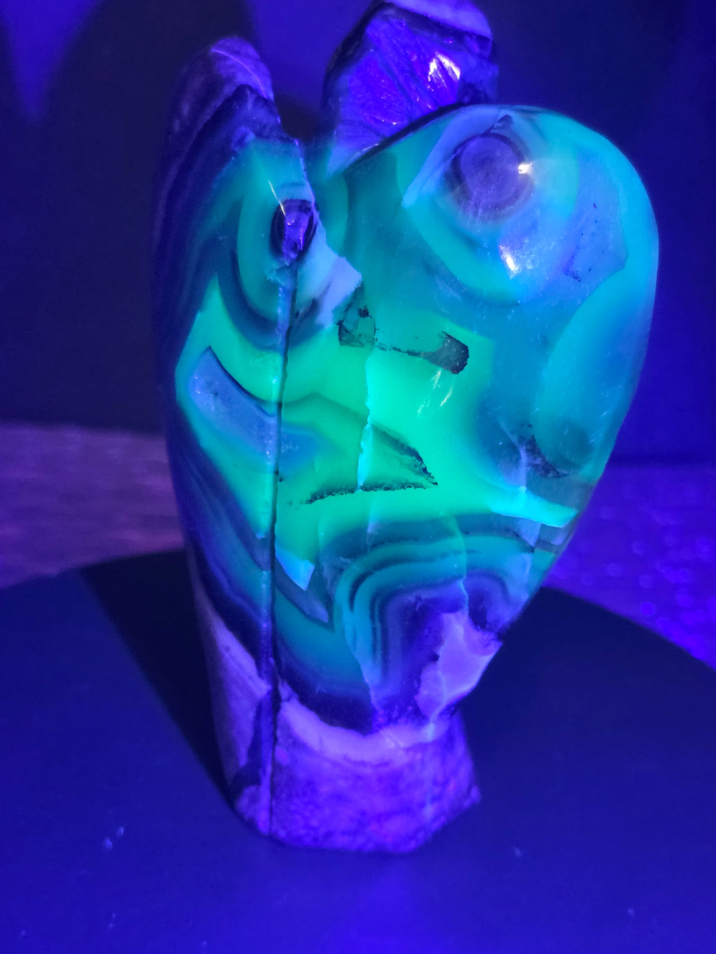 Volcano Agate Angel B Carving