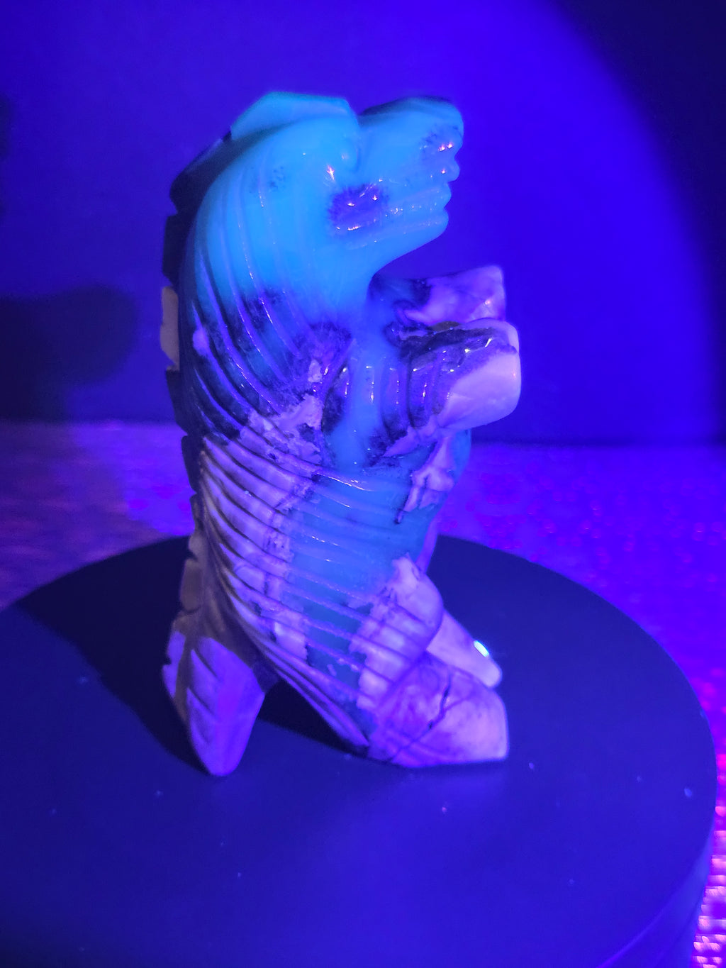 Volcano Agate Standing Godzilla Carving