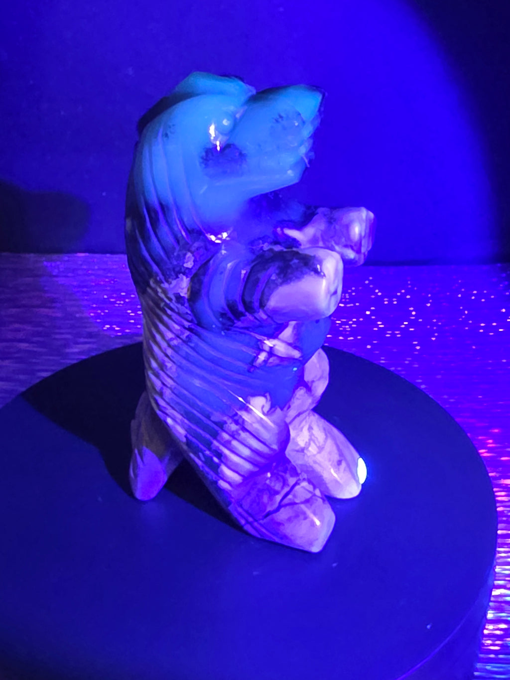 Volcano Agate Standing Godzilla Carving