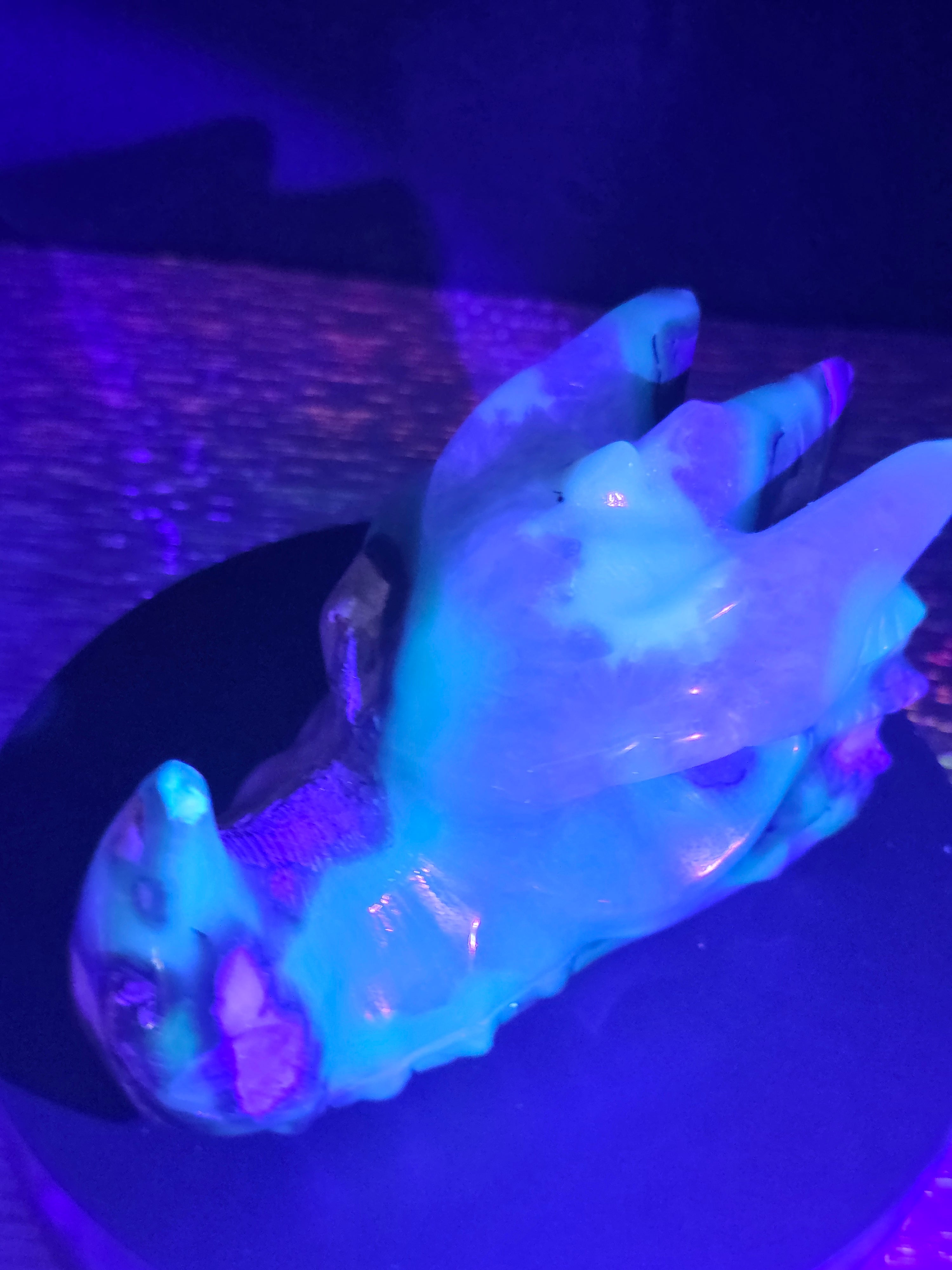 Volcano Agate Dragon Head Carving