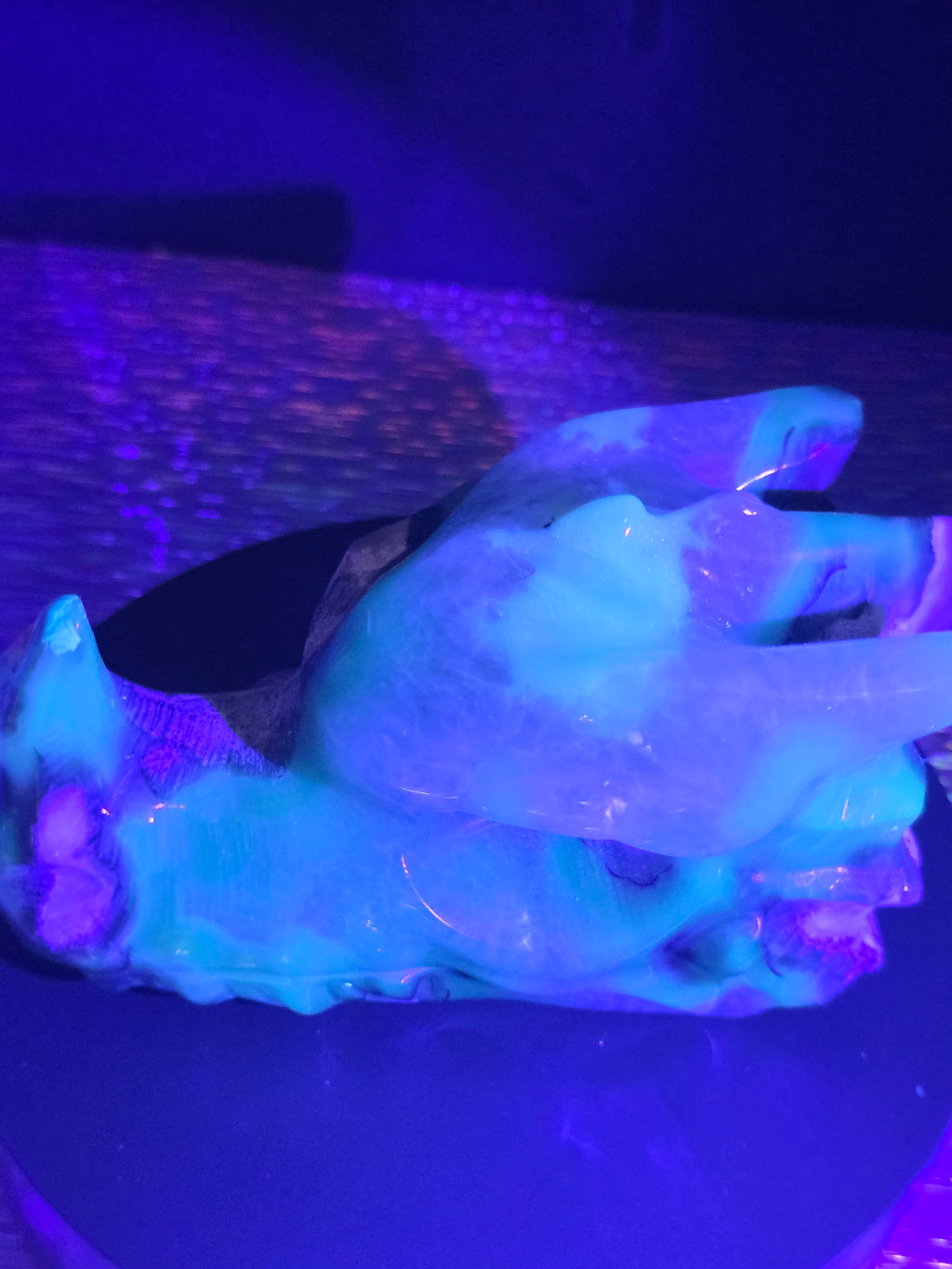 Volcano Agate Dragon Head Carving
