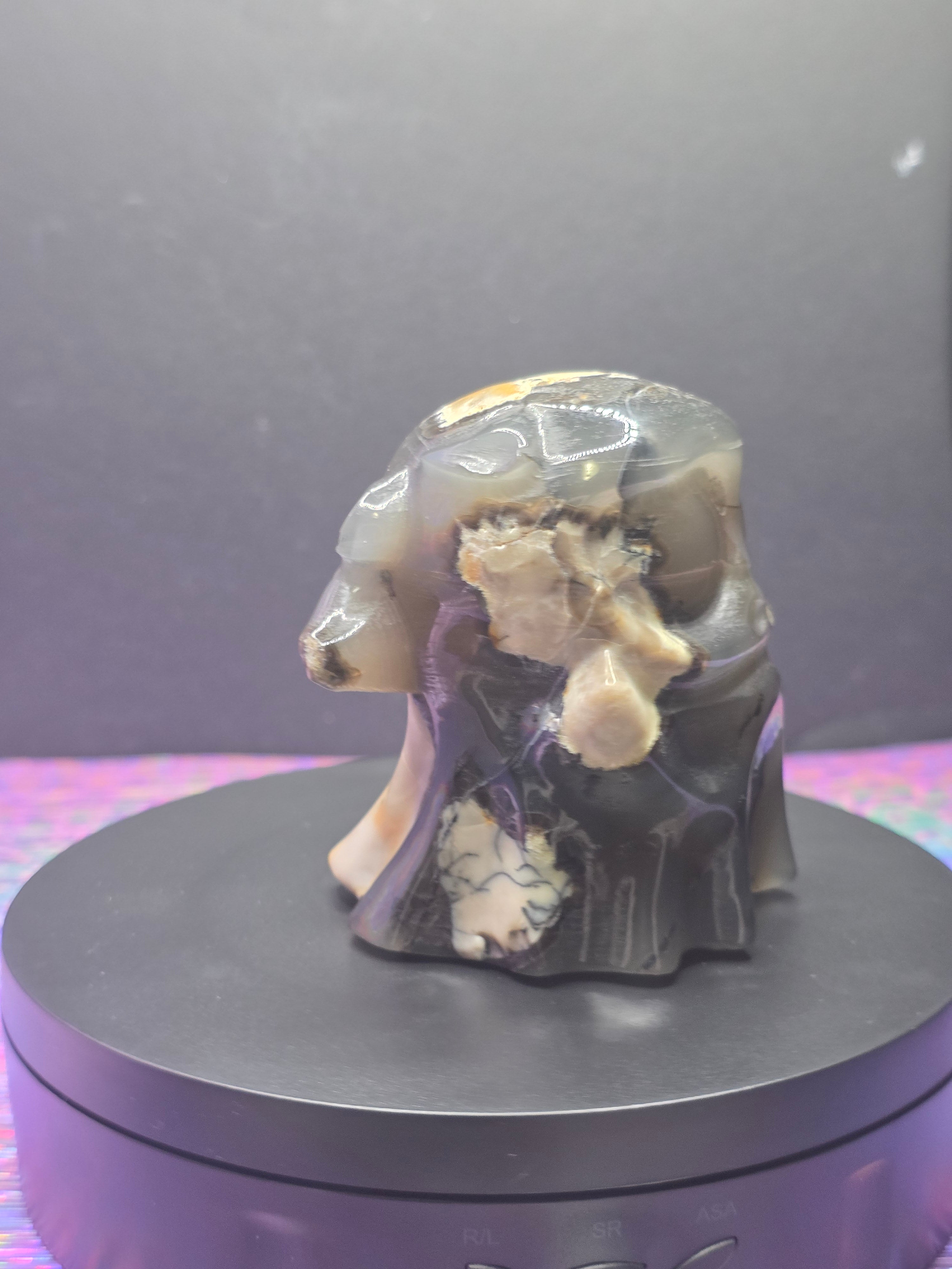Volcano Agate Ghost Carving
