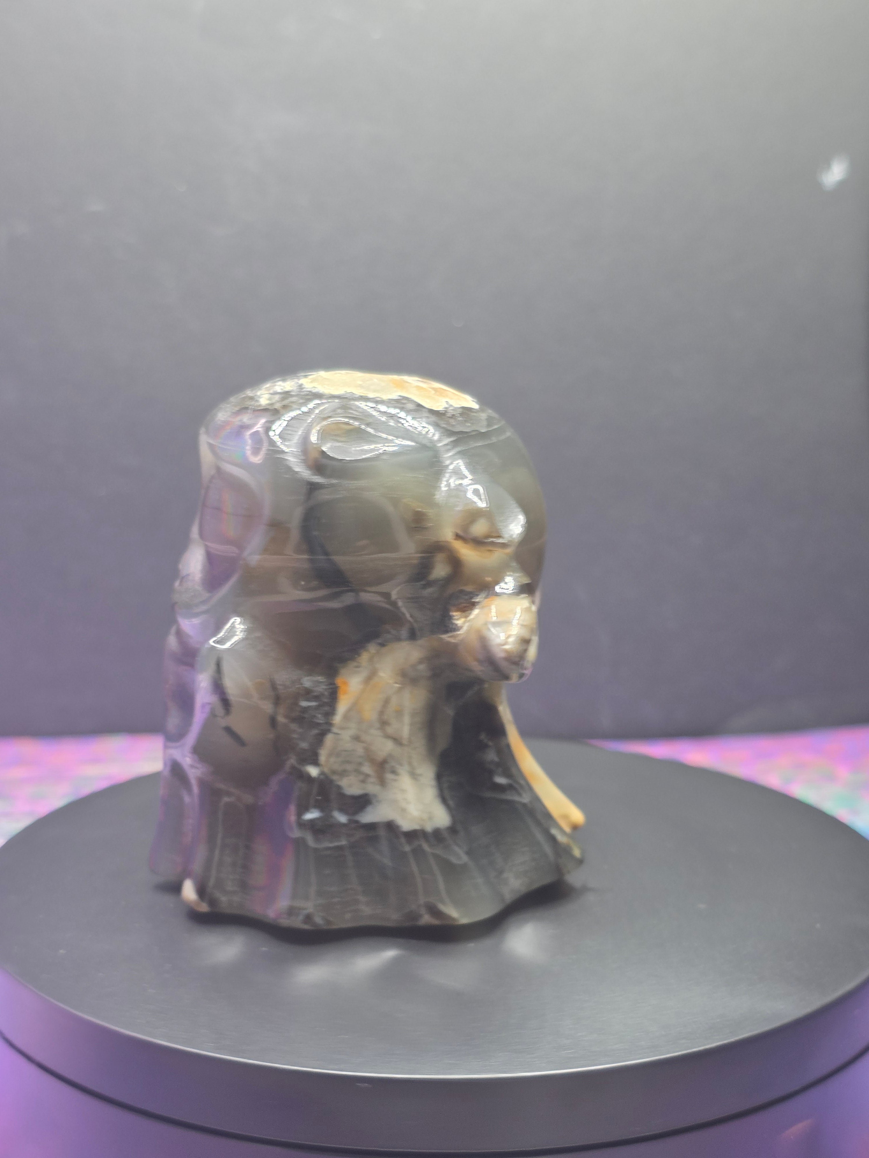 Volcano Agate Ghost Carving
