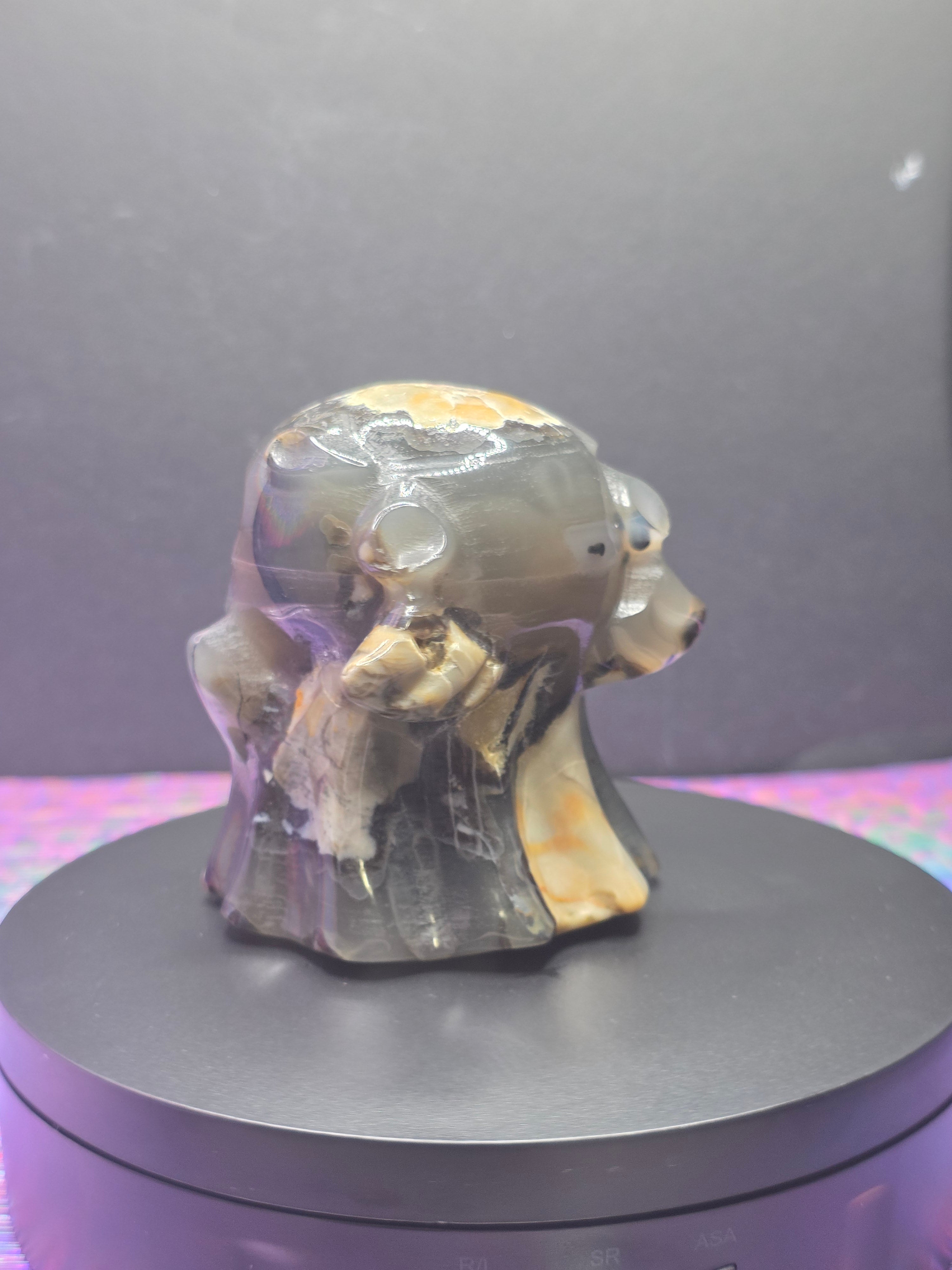 Volcano Agate Ghost Carving
