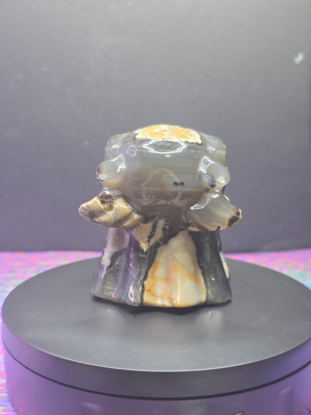 Volcano Agate Ghost Carving