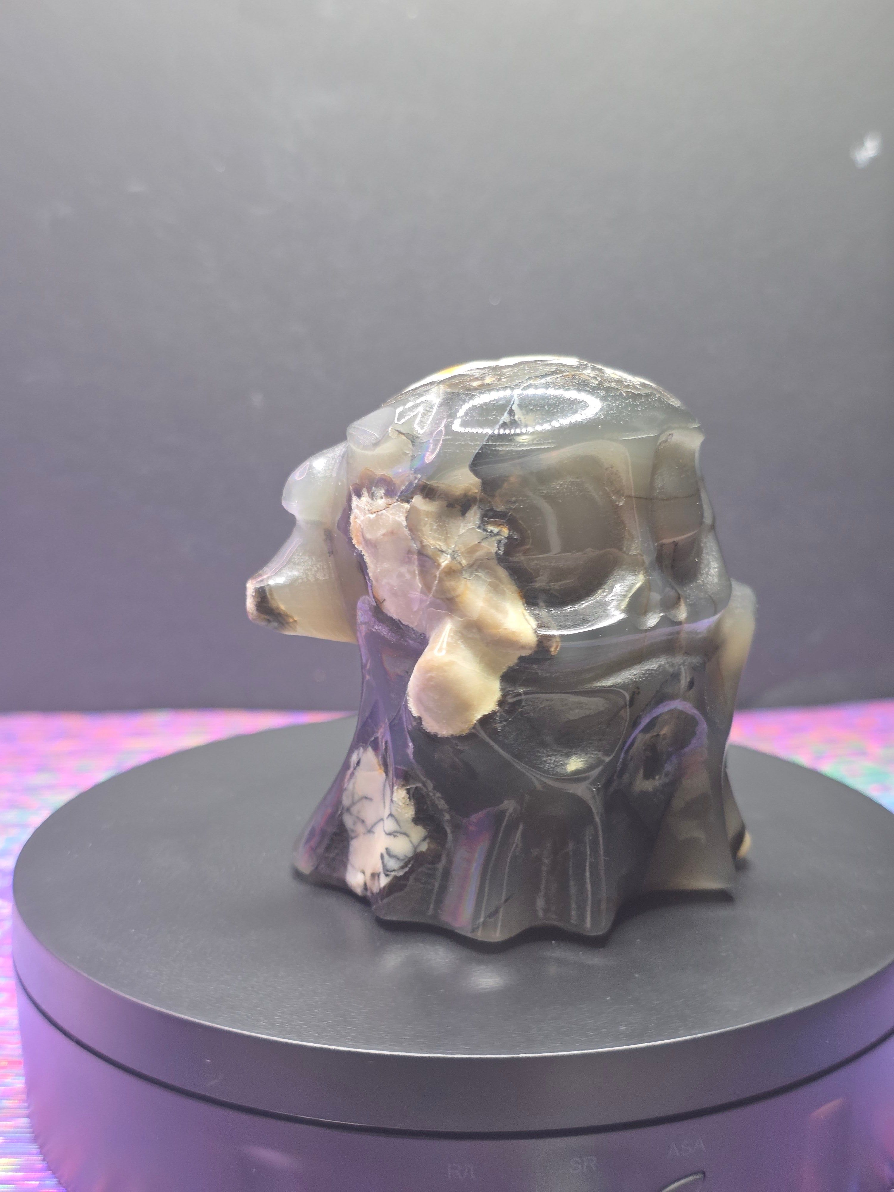 Volcano Agate Ghost Carving