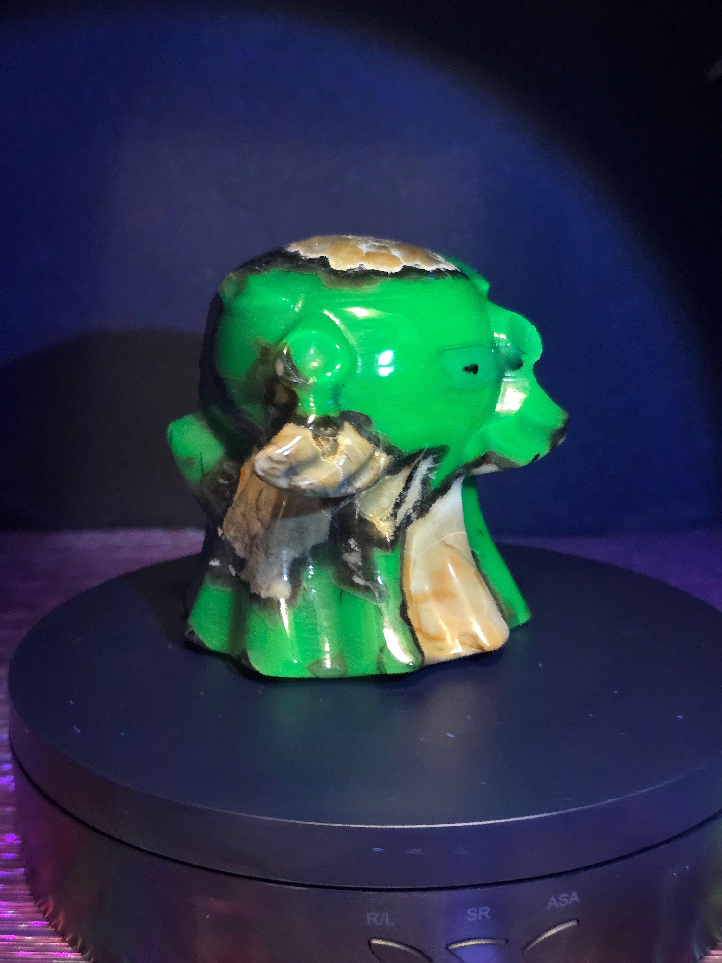 Volcano Agate Ghost Carving