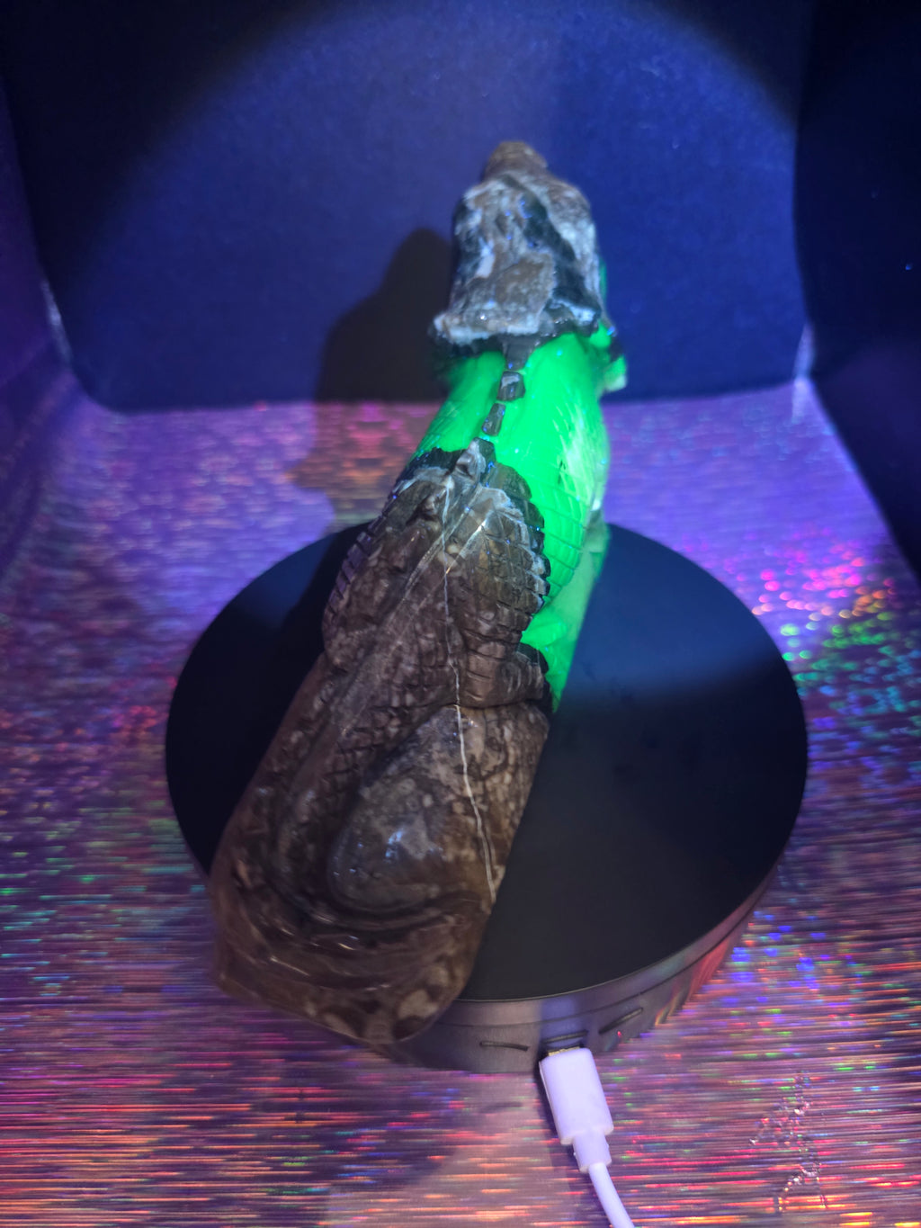Volcano Agate Large Lizard Carving