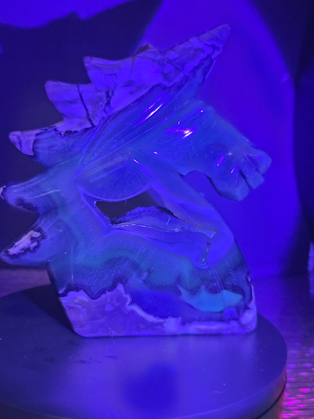 Volcano Agate Unicorn Head
