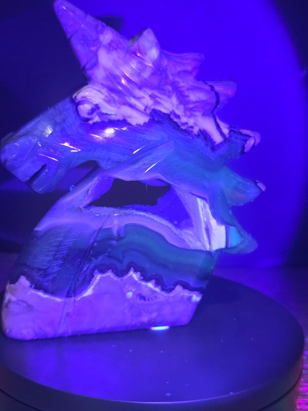 Volcano Agate Unicorn Head