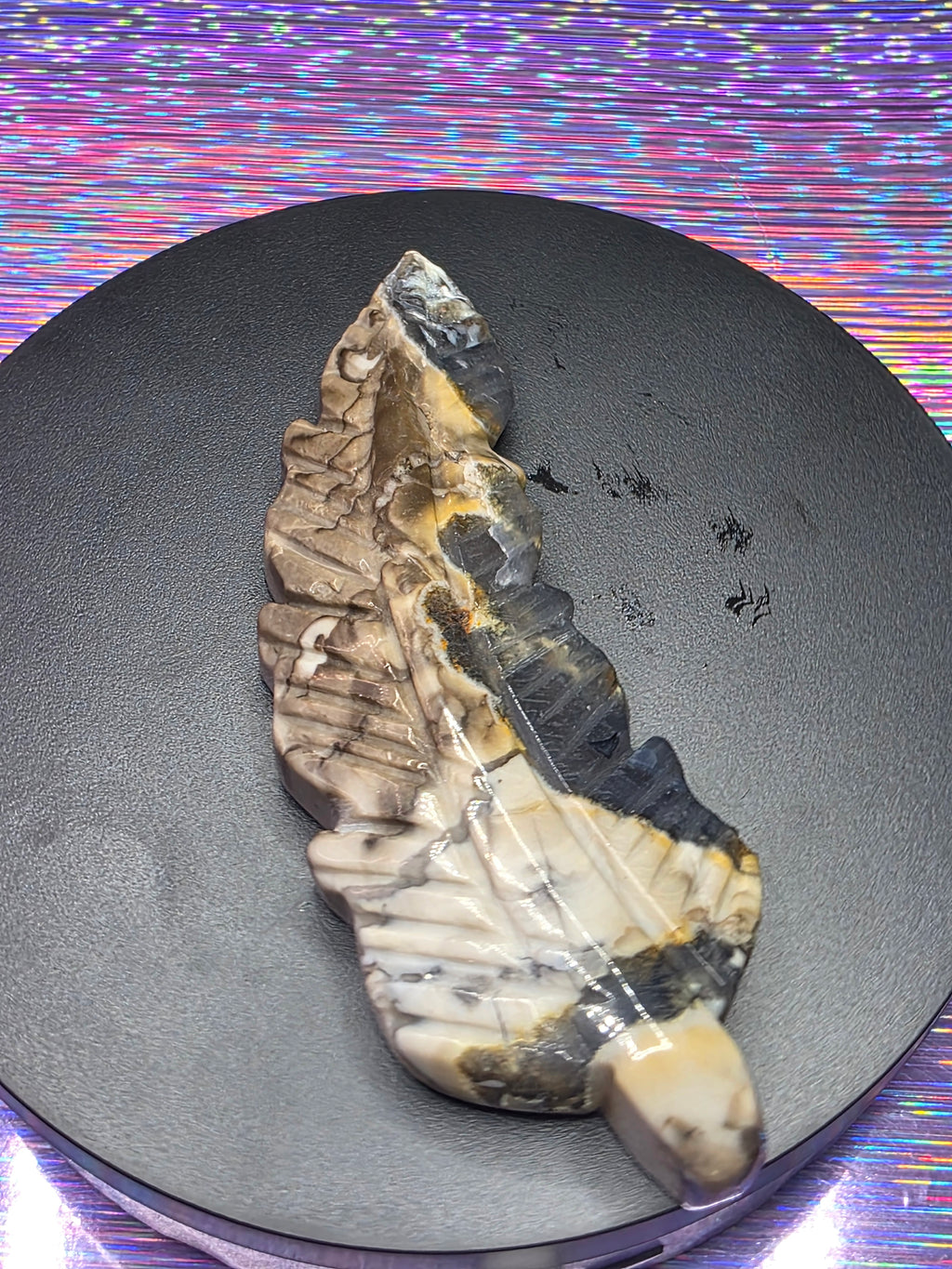 Volcano Agate Feather