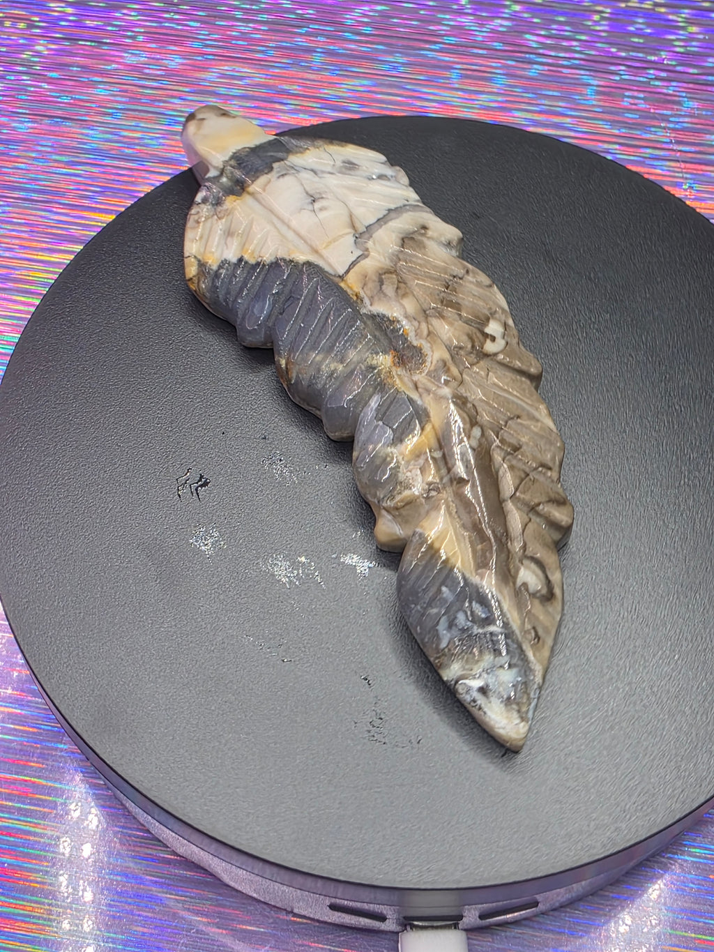 Volcano Agate Feather