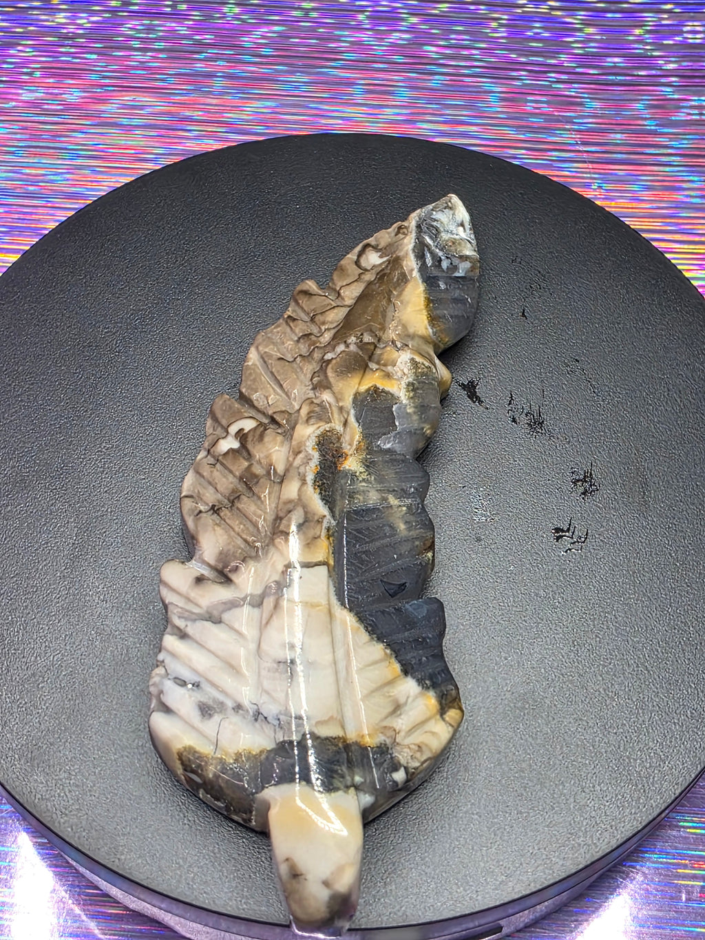 Volcano Agate Feather