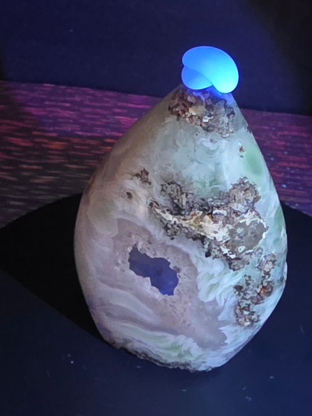 Volcano Agate Teardrop D