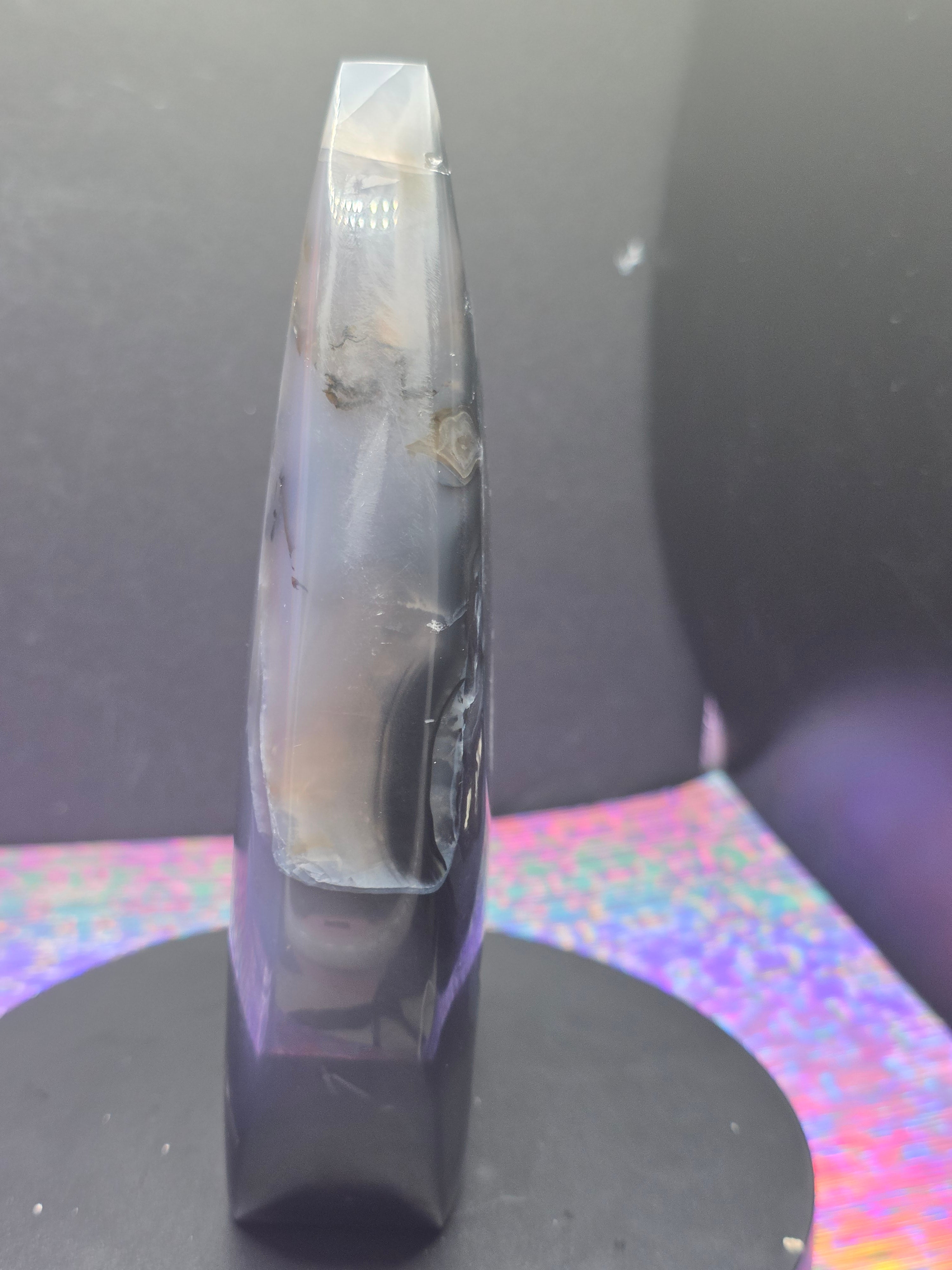 Large Volcano Agate Teardrop A