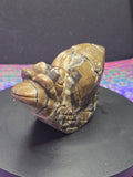 Volcano Agate Snail Carving A