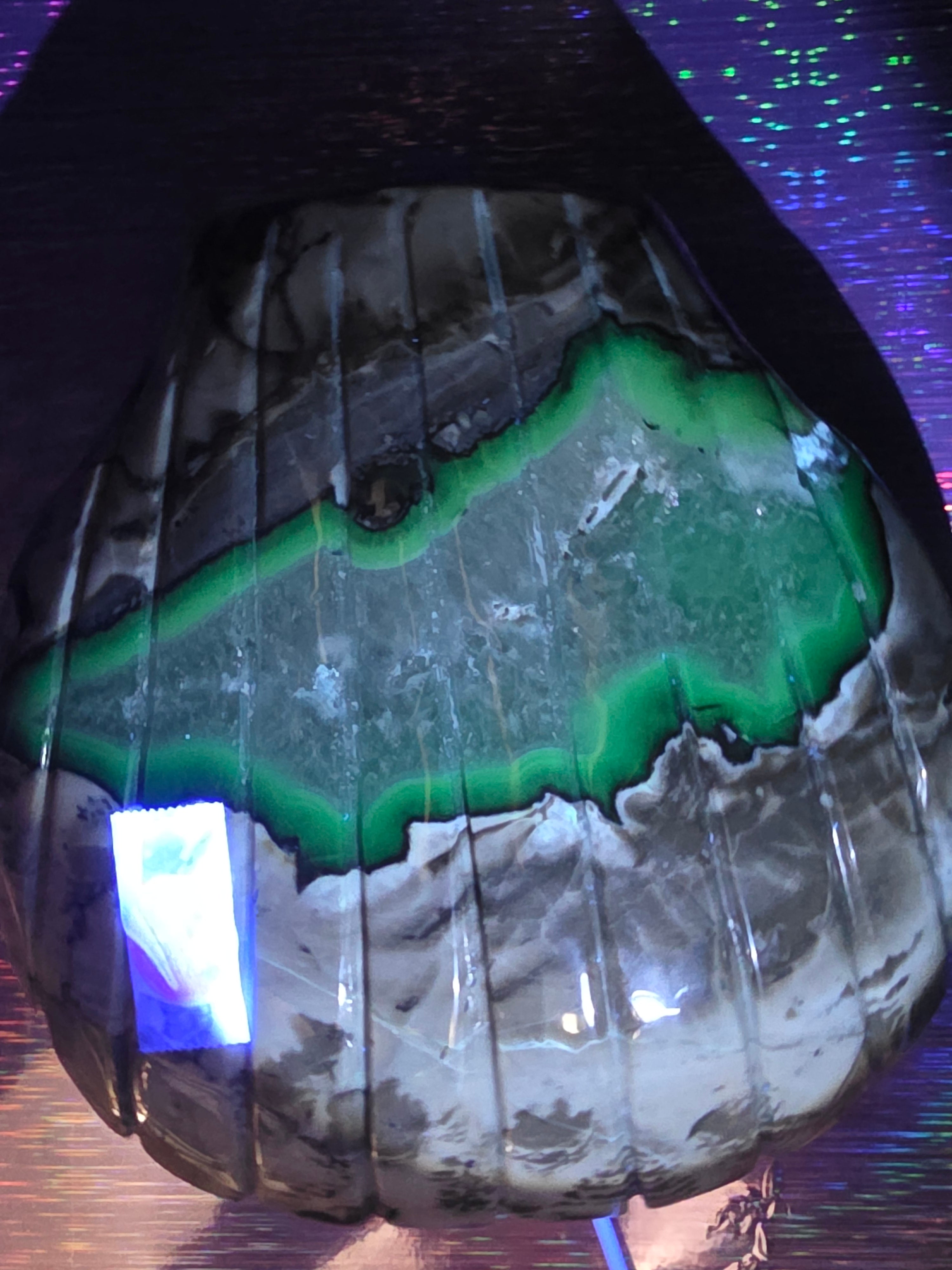 Volcano Agate Shell Bowl A