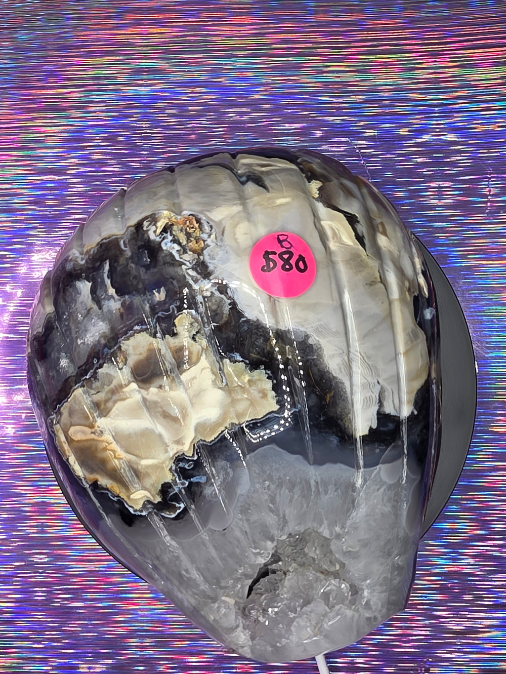 Volcano Agate Shell Bowl B