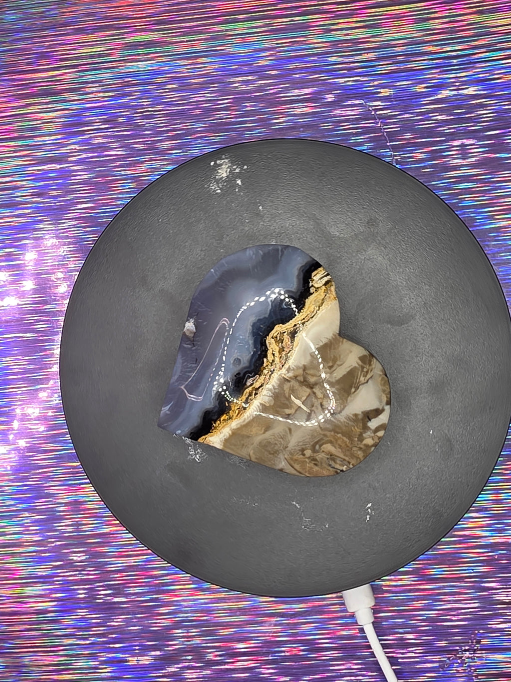 Mini Volcano Agate Heart
