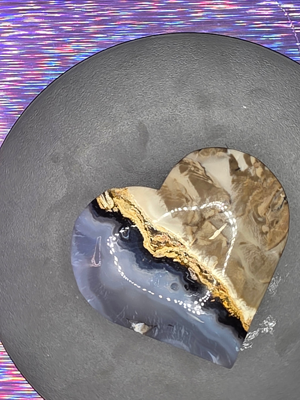 Mini Volcano Agate Heart
