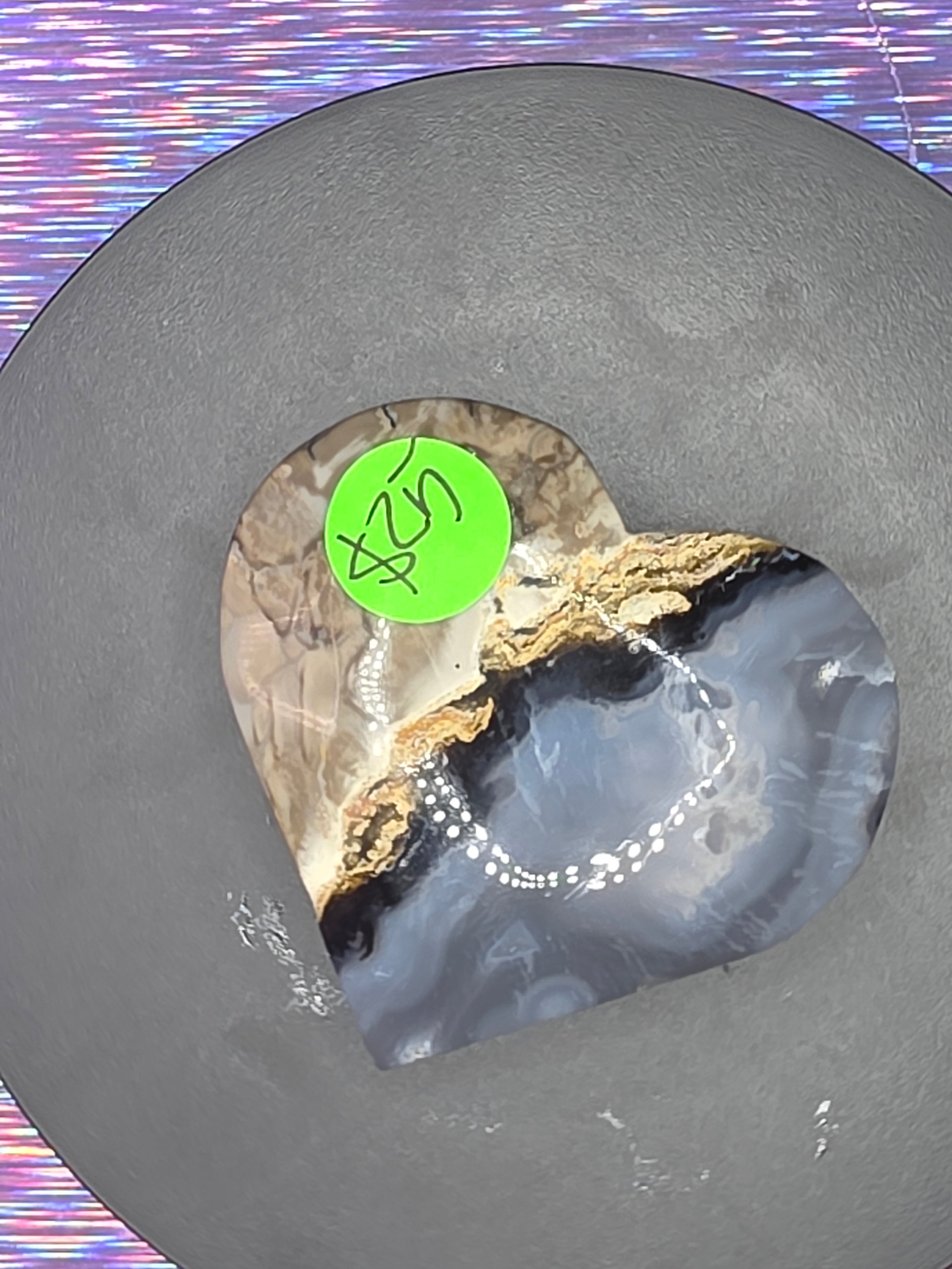 Mini Volcano Agate Heart