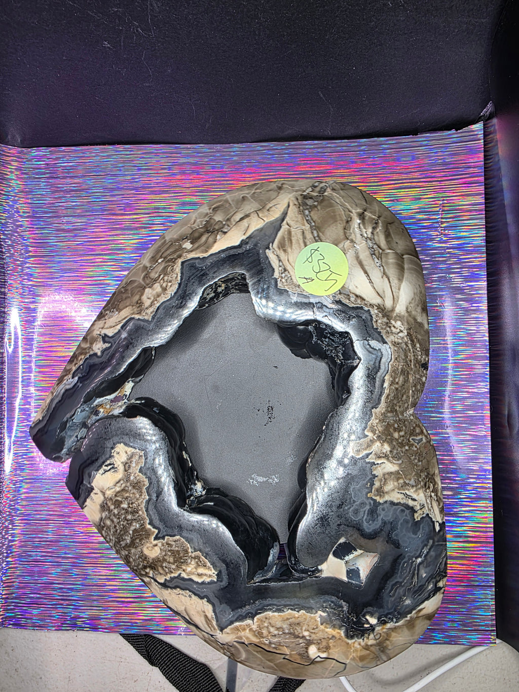 Huge Statement Volcano Agate Heart A
