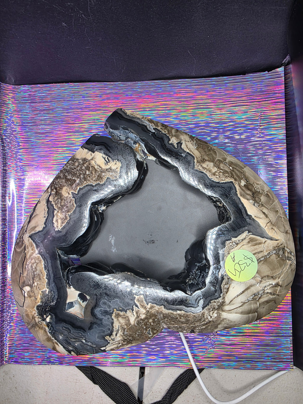 Huge Statement Volcano Agate Heart A