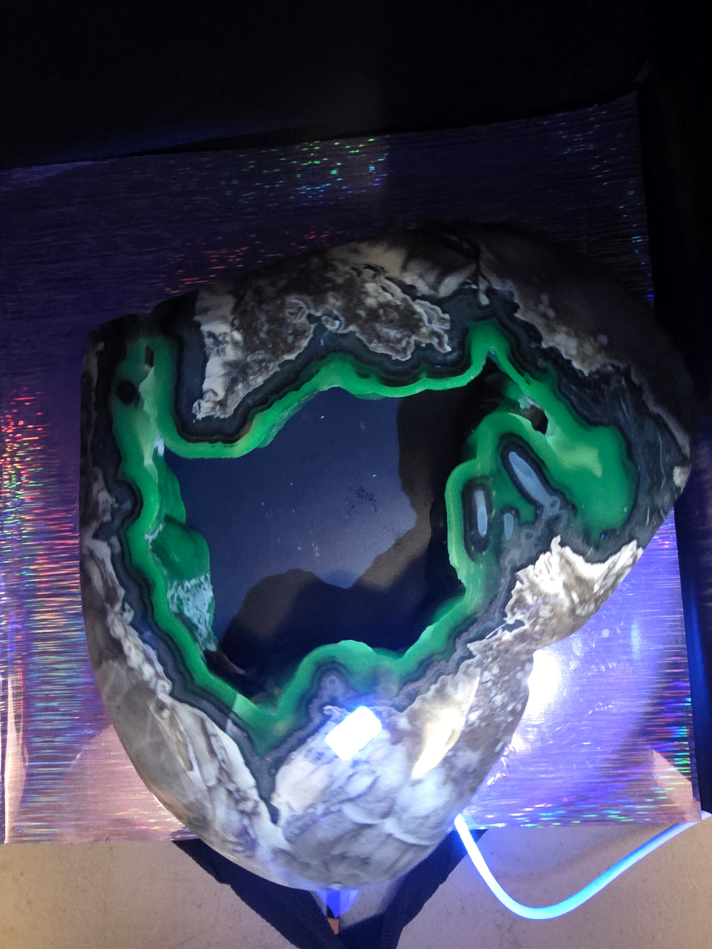 Huge Statement Volcano Agate Heart A