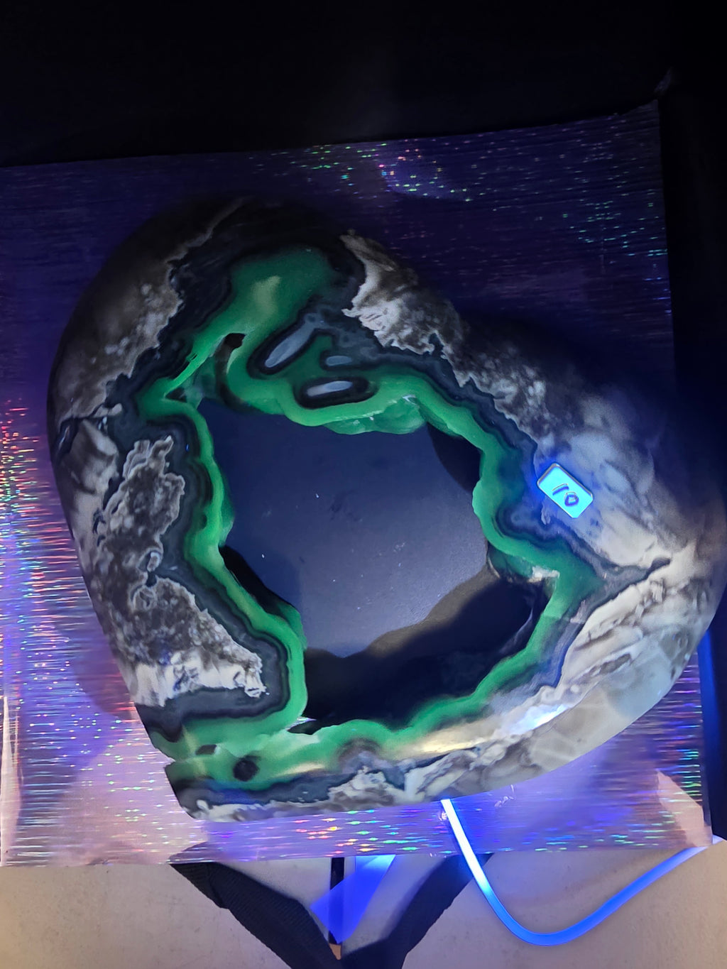 Huge Statement Volcano Agate Heart A
