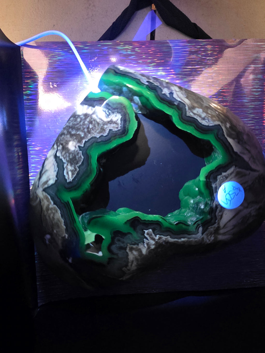 Huge Statement Volcano Agate Heart A