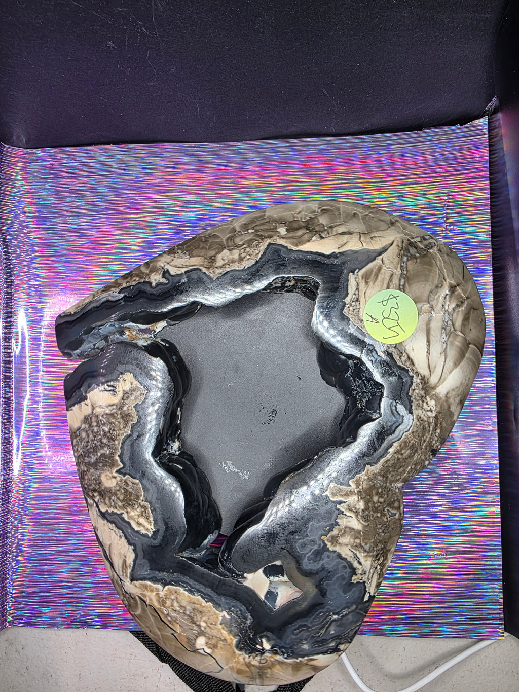 Huge Statement Volcano Agate Heart A
