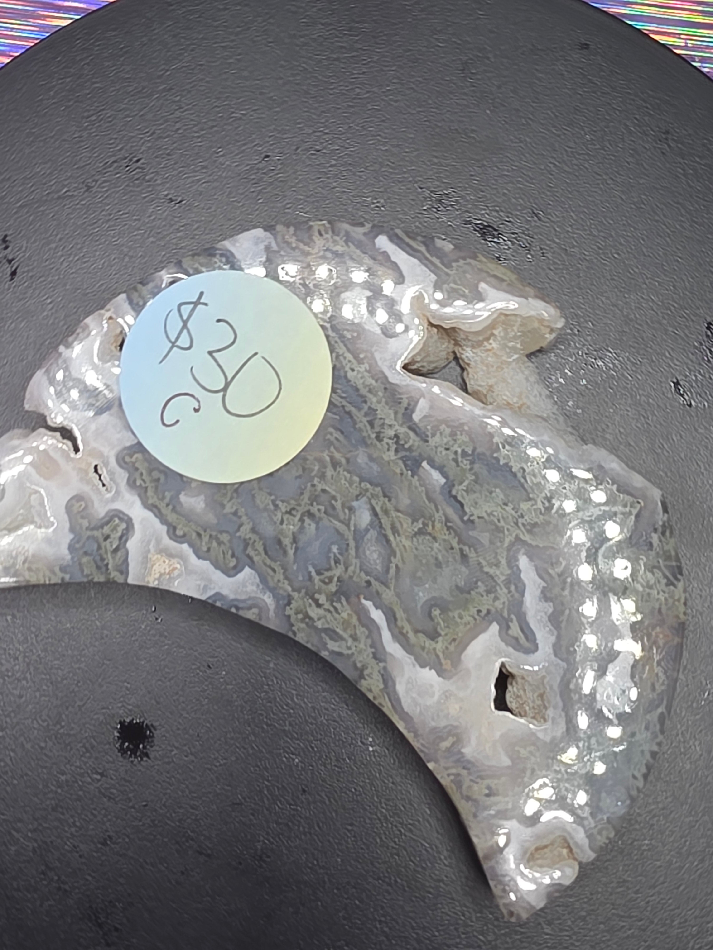 Moss Agate Moon C