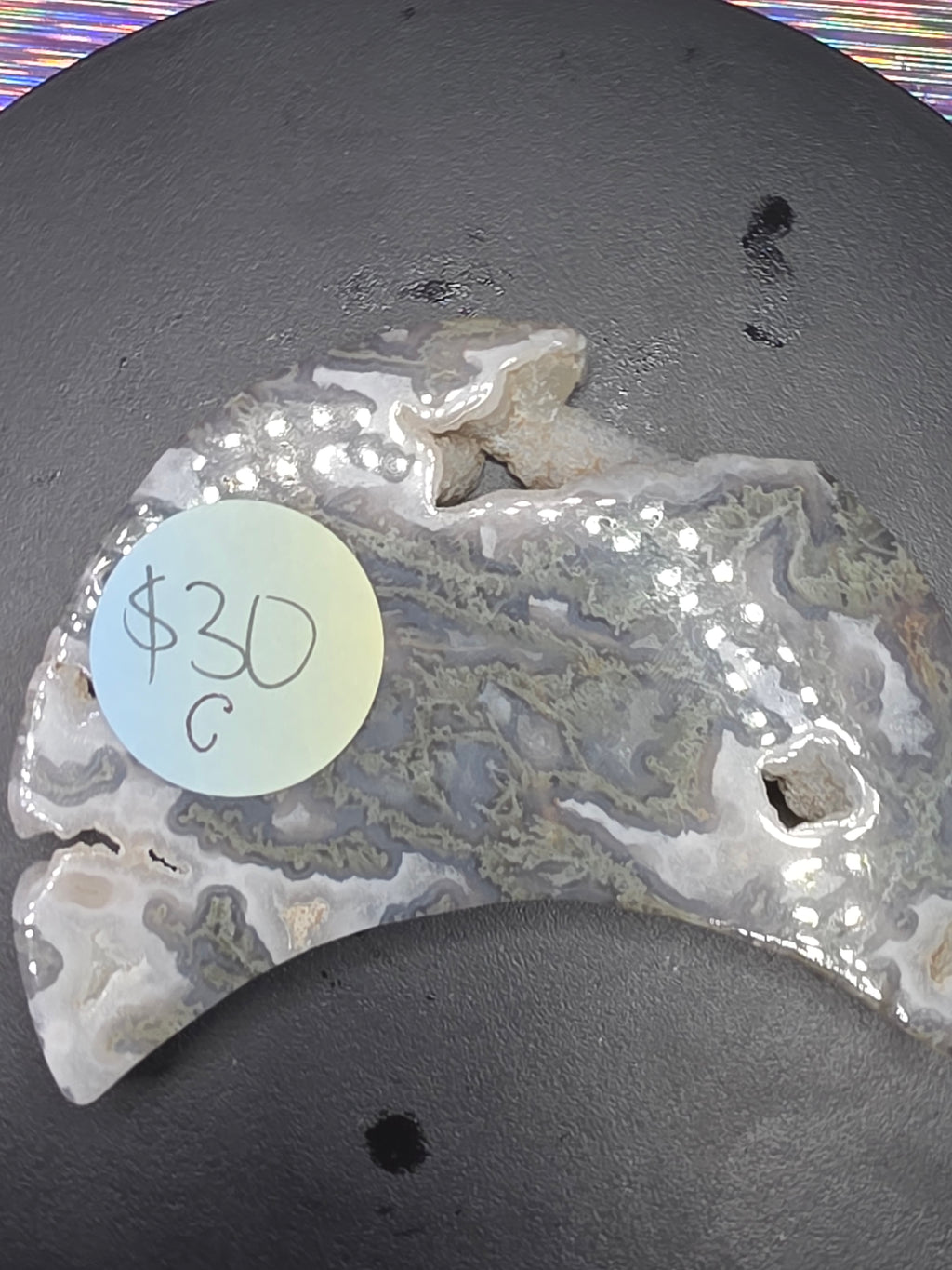 Moss Agate Moon C