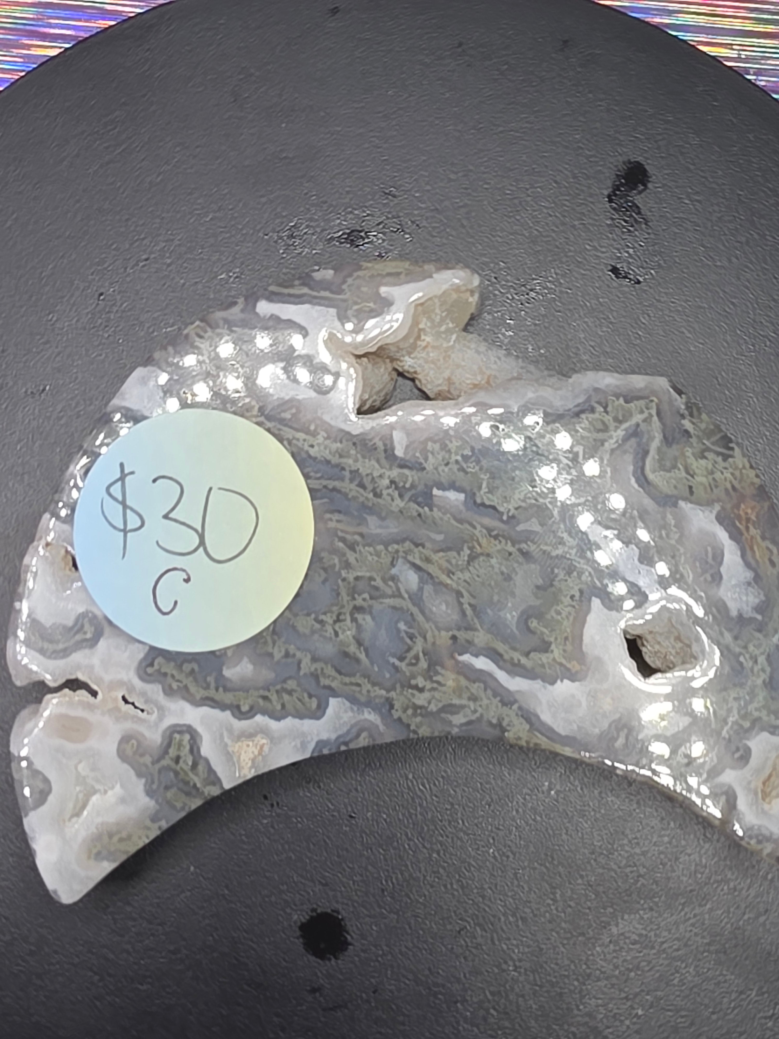 Moss Agate Moon C