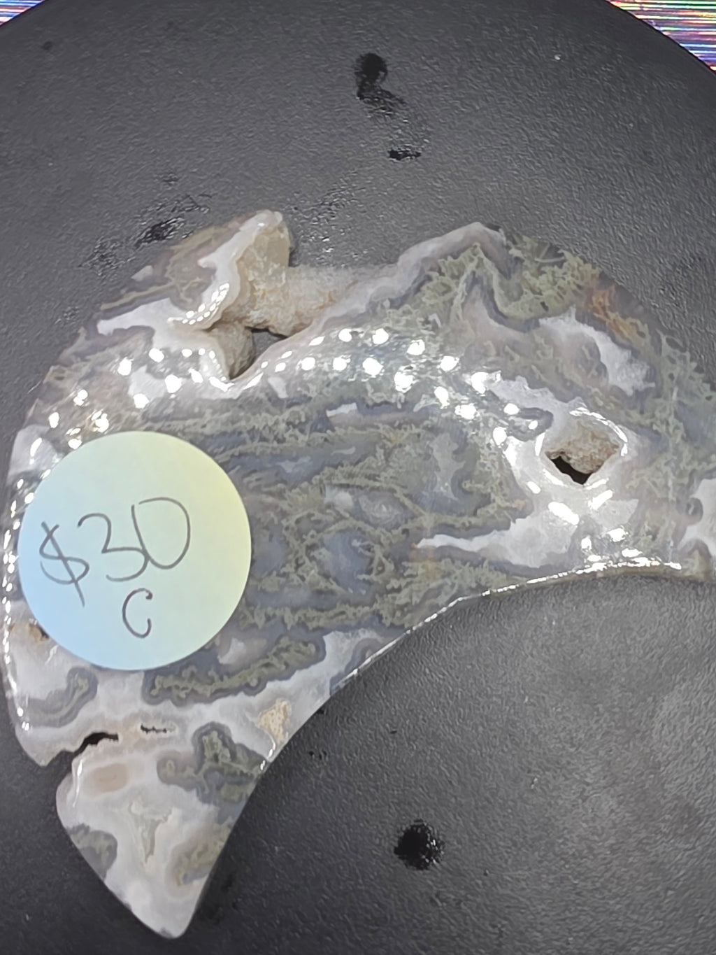 Moss Agate Moon C