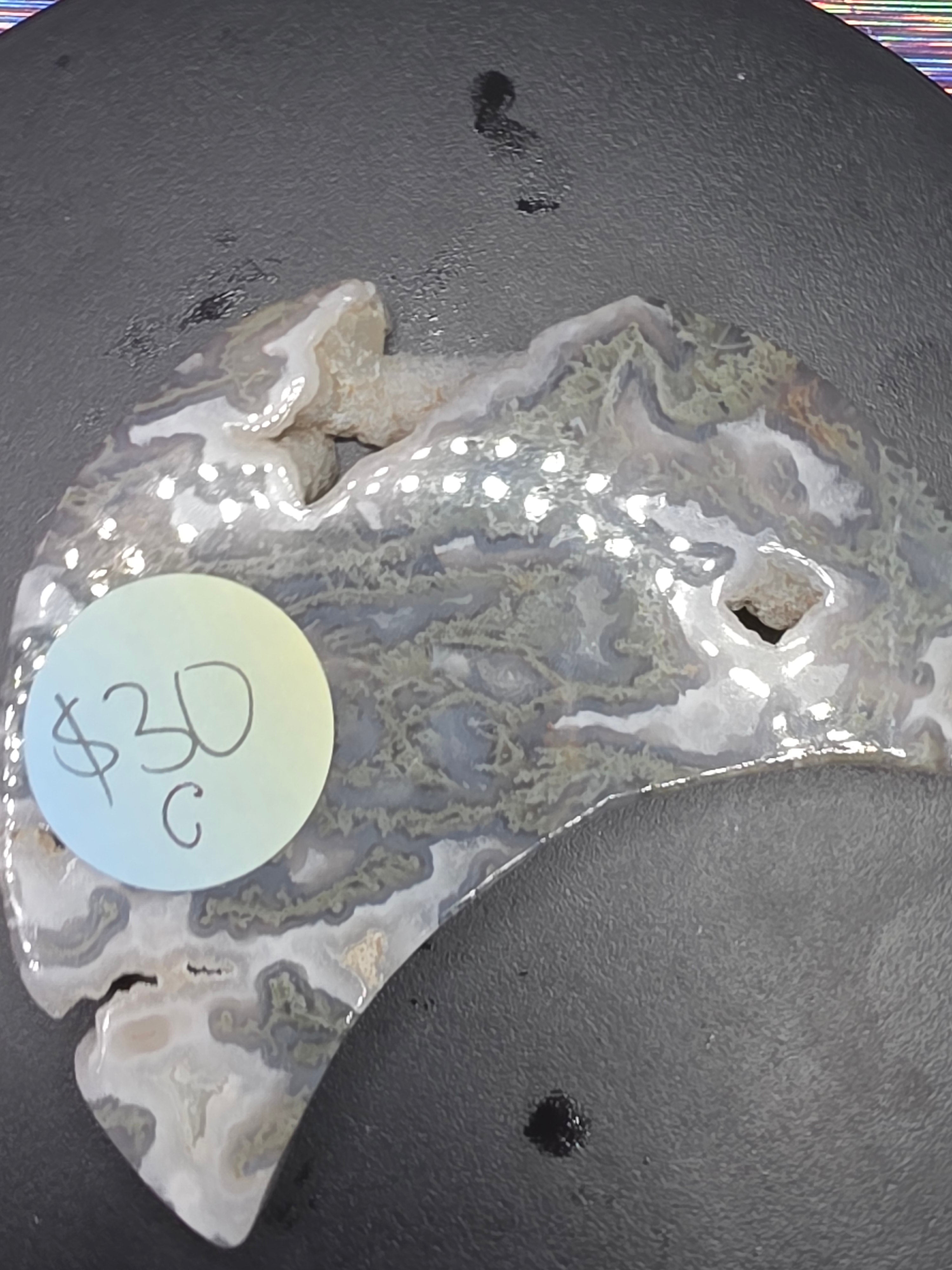 Moss Agate Moon C