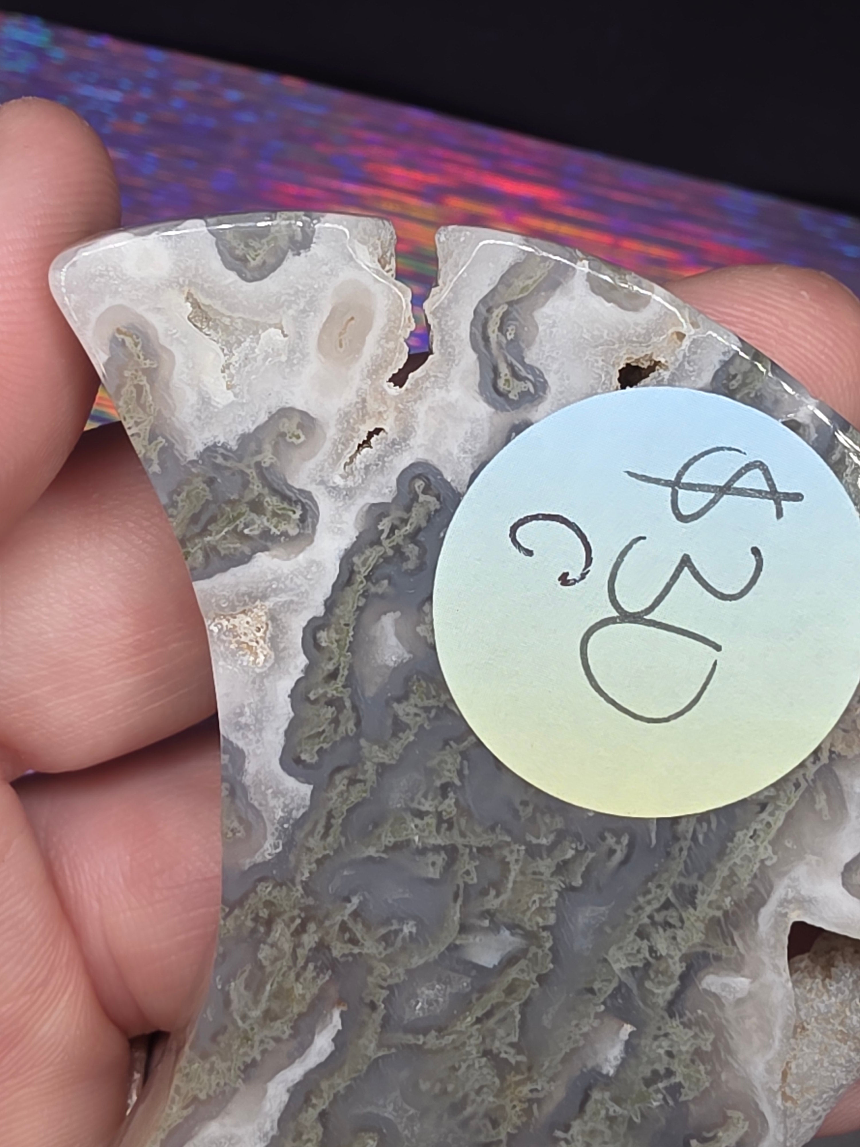 Moss Agate Moon C