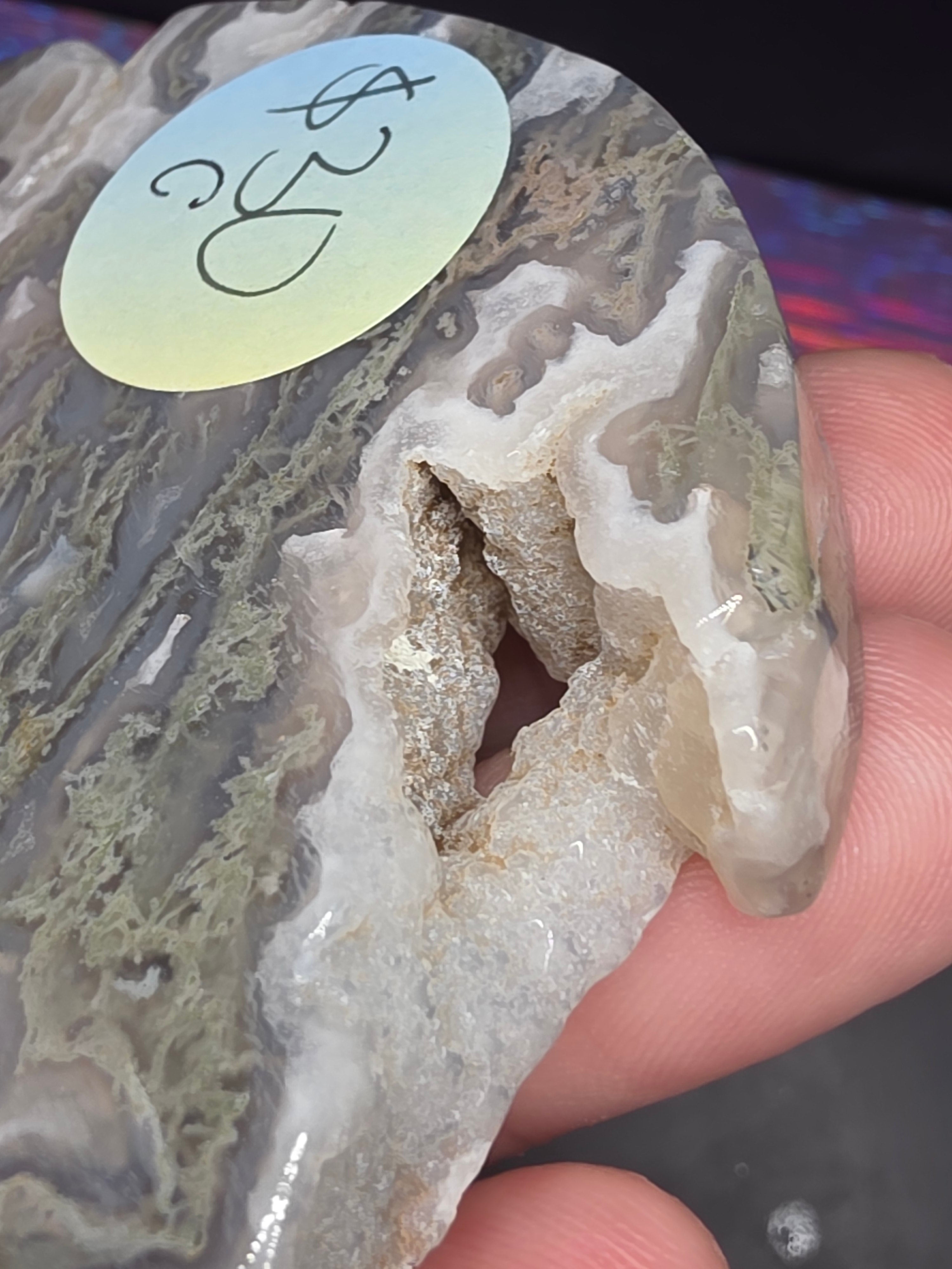 Moss Agate Moon C